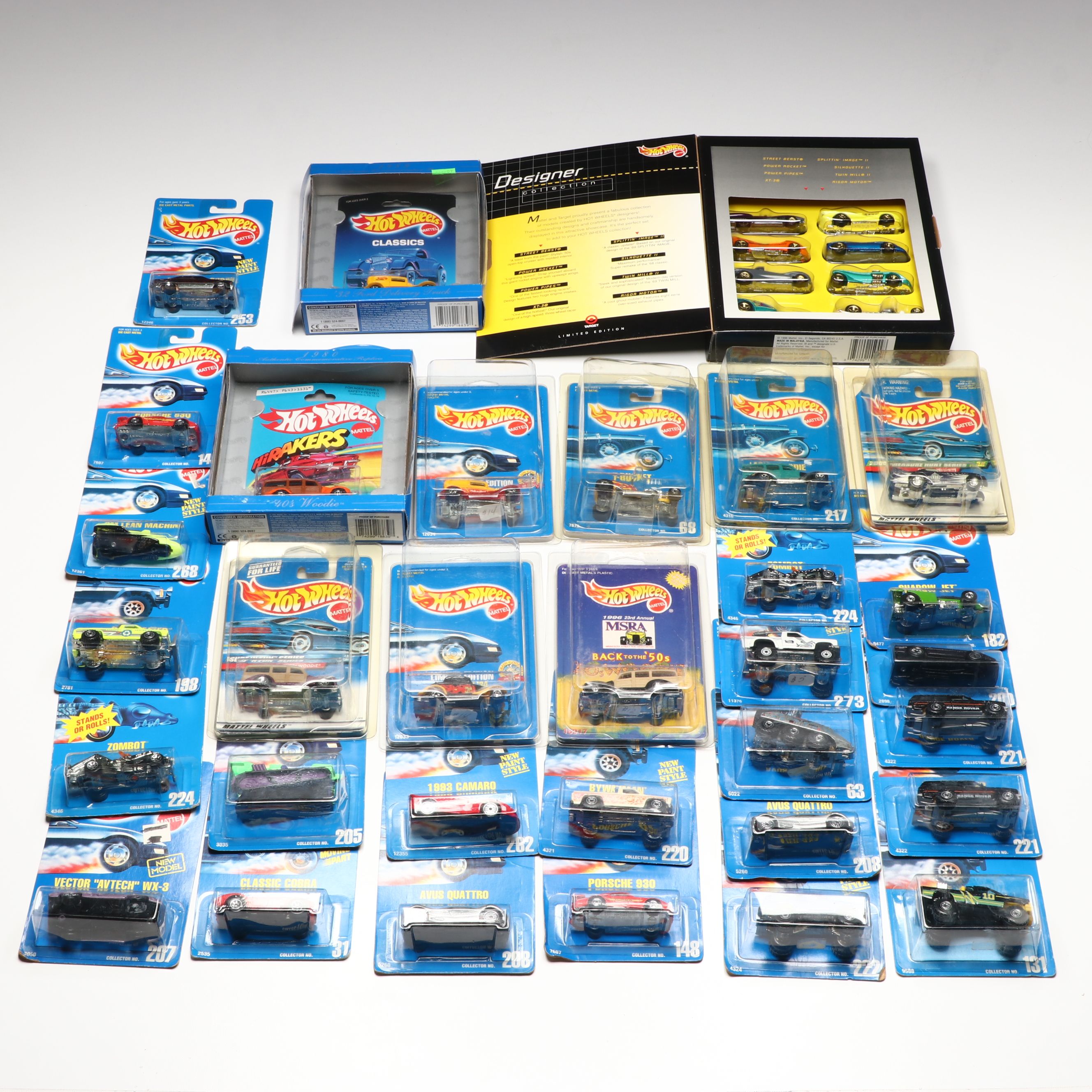 Hot Wheels "Designer Collection" and More Toy Cars, 1990s