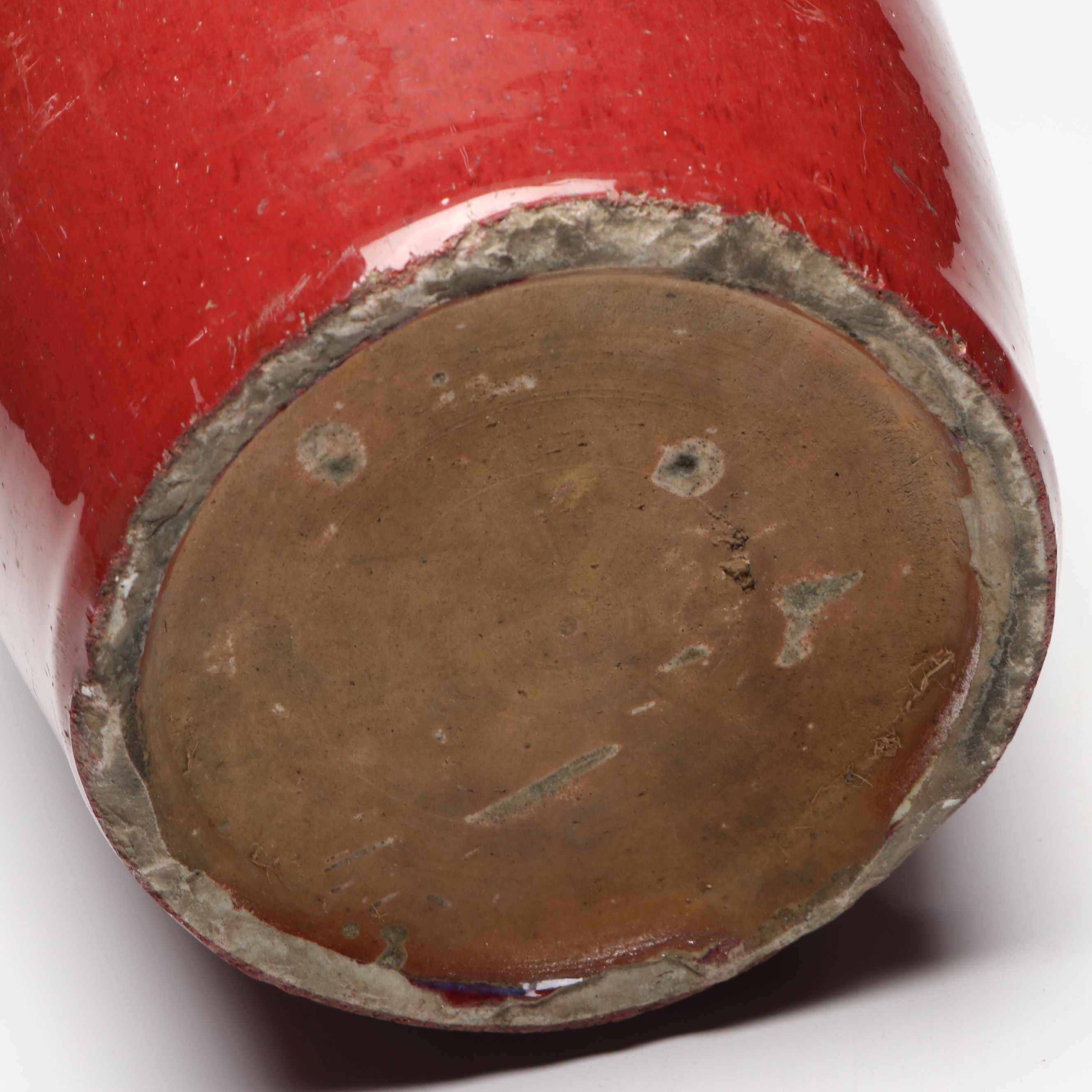 Chinese Style Sang de Boeuf Ceramic Temple Jar