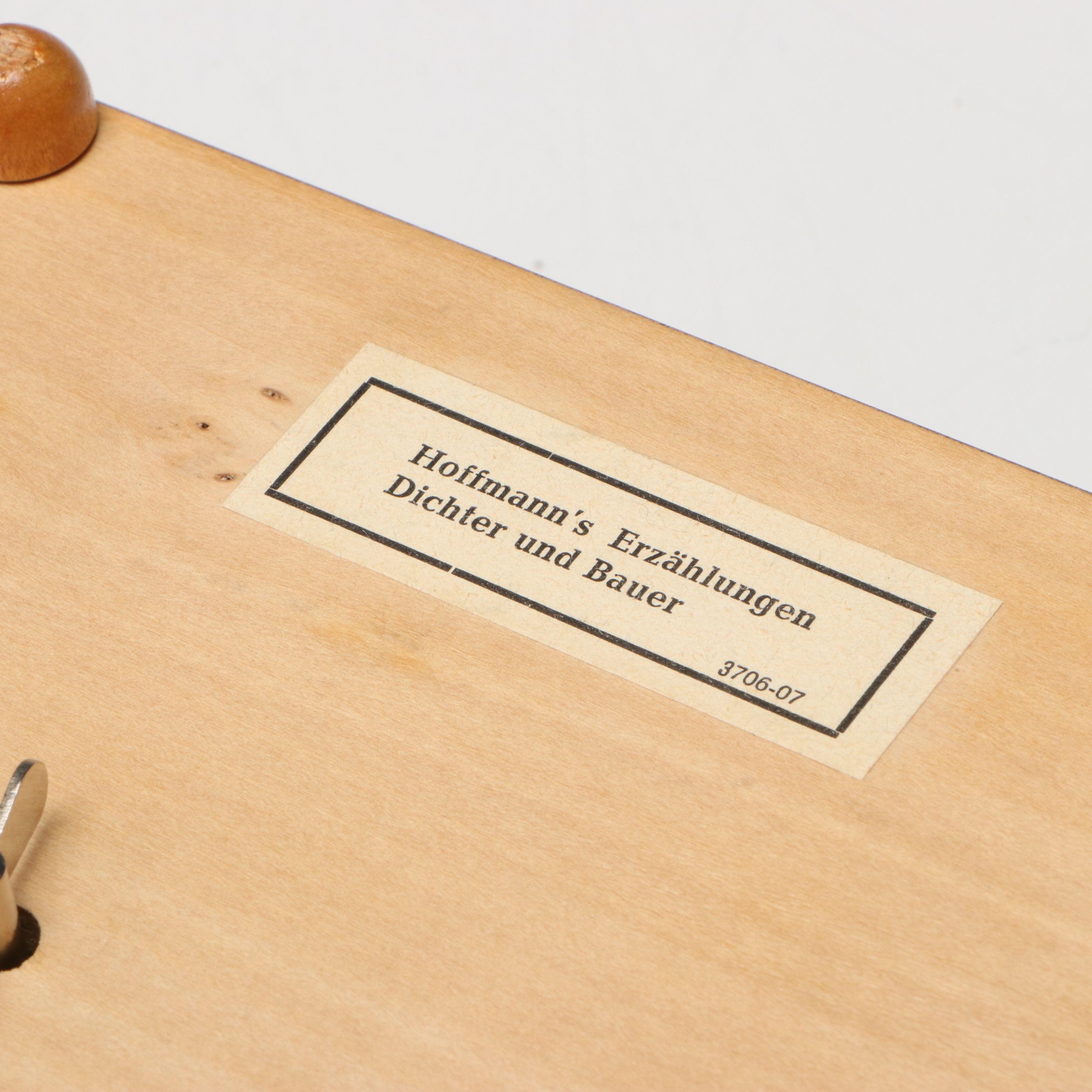 Intarsia Landscape Wood Music Box with Marquetry, Hand-Painted and Other Boxes