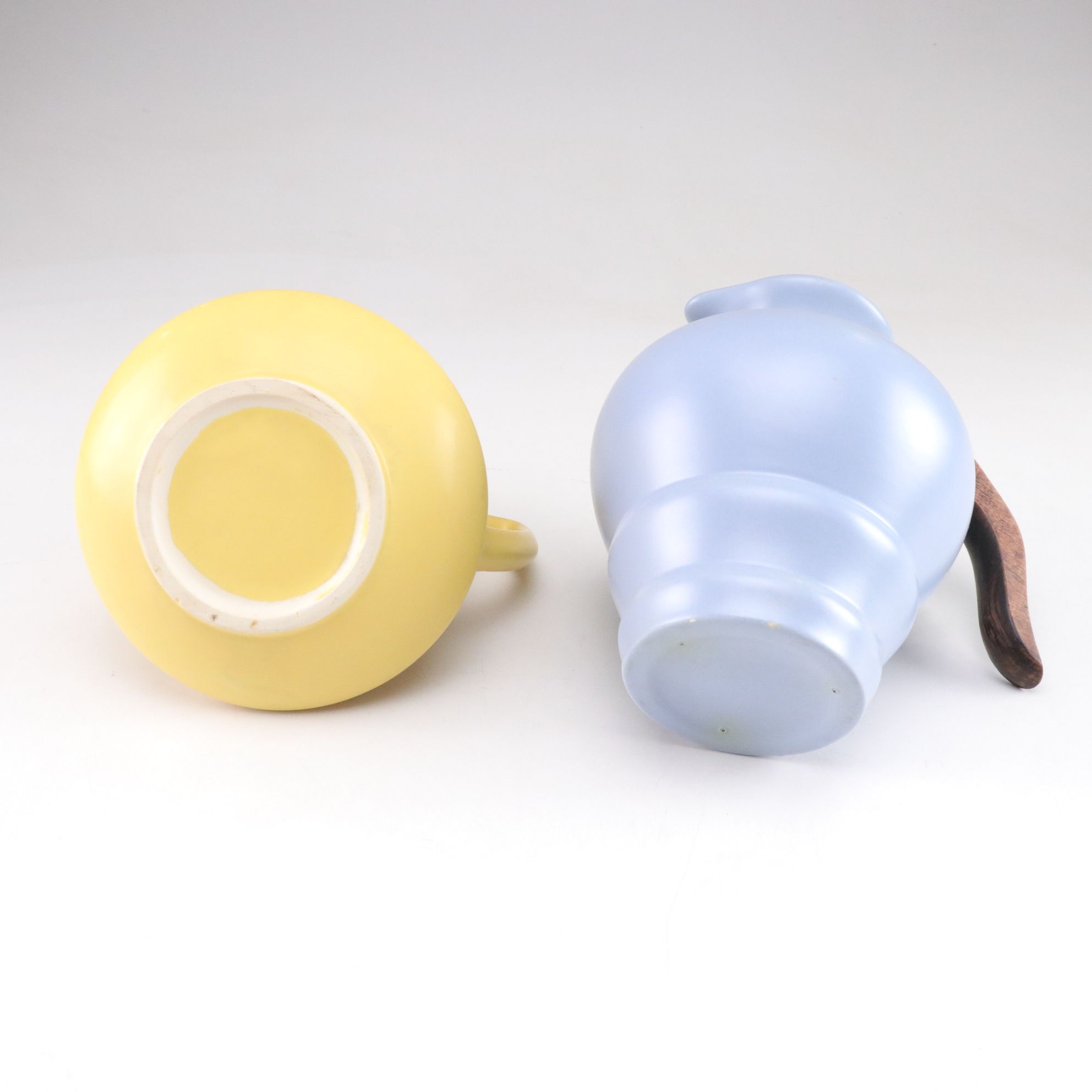 Ceramic Pitchers and Bowl Featuring McCoy "Rustic Line Grapes" Vase