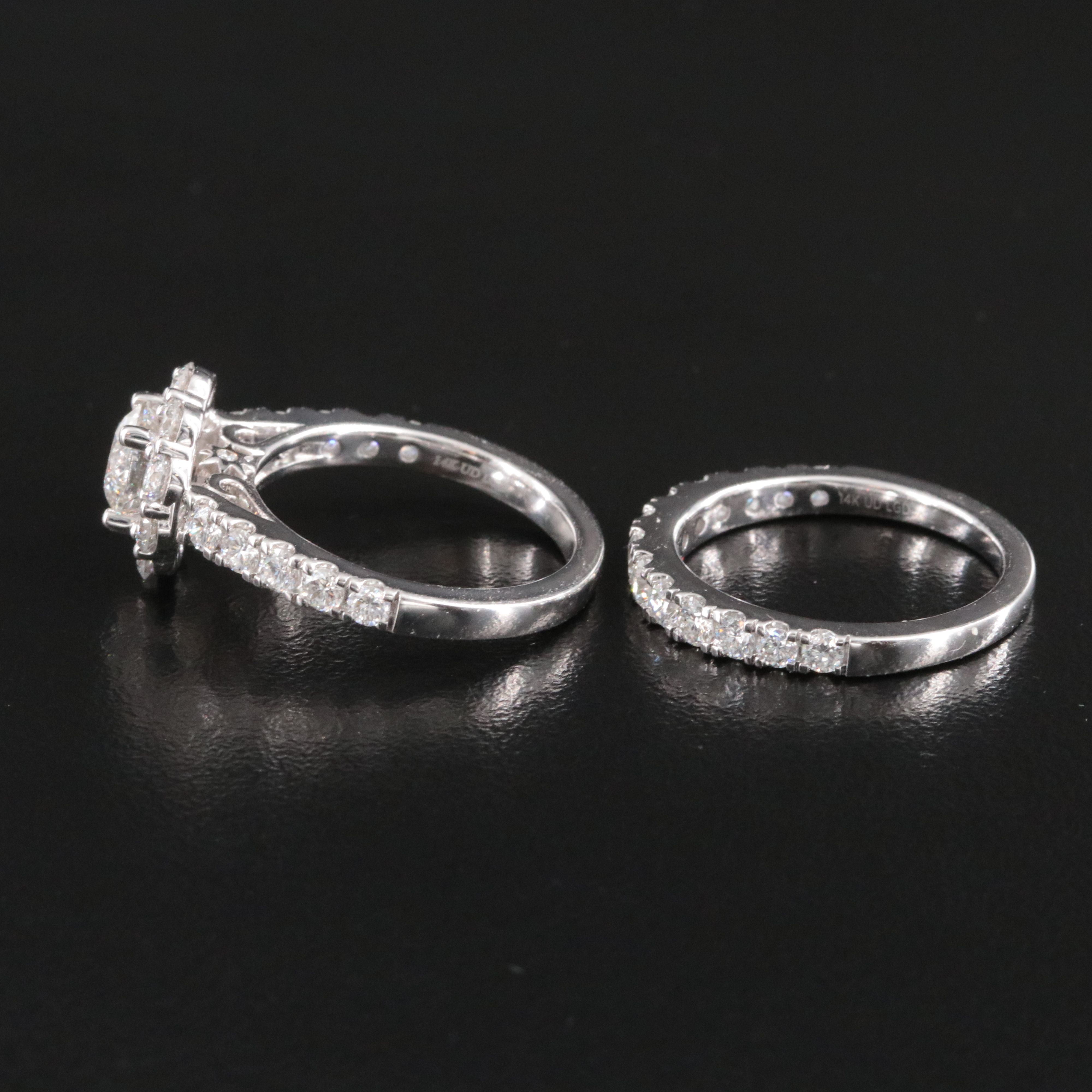 14K 2.97 CTW Lab Grown Diamond Ring Set