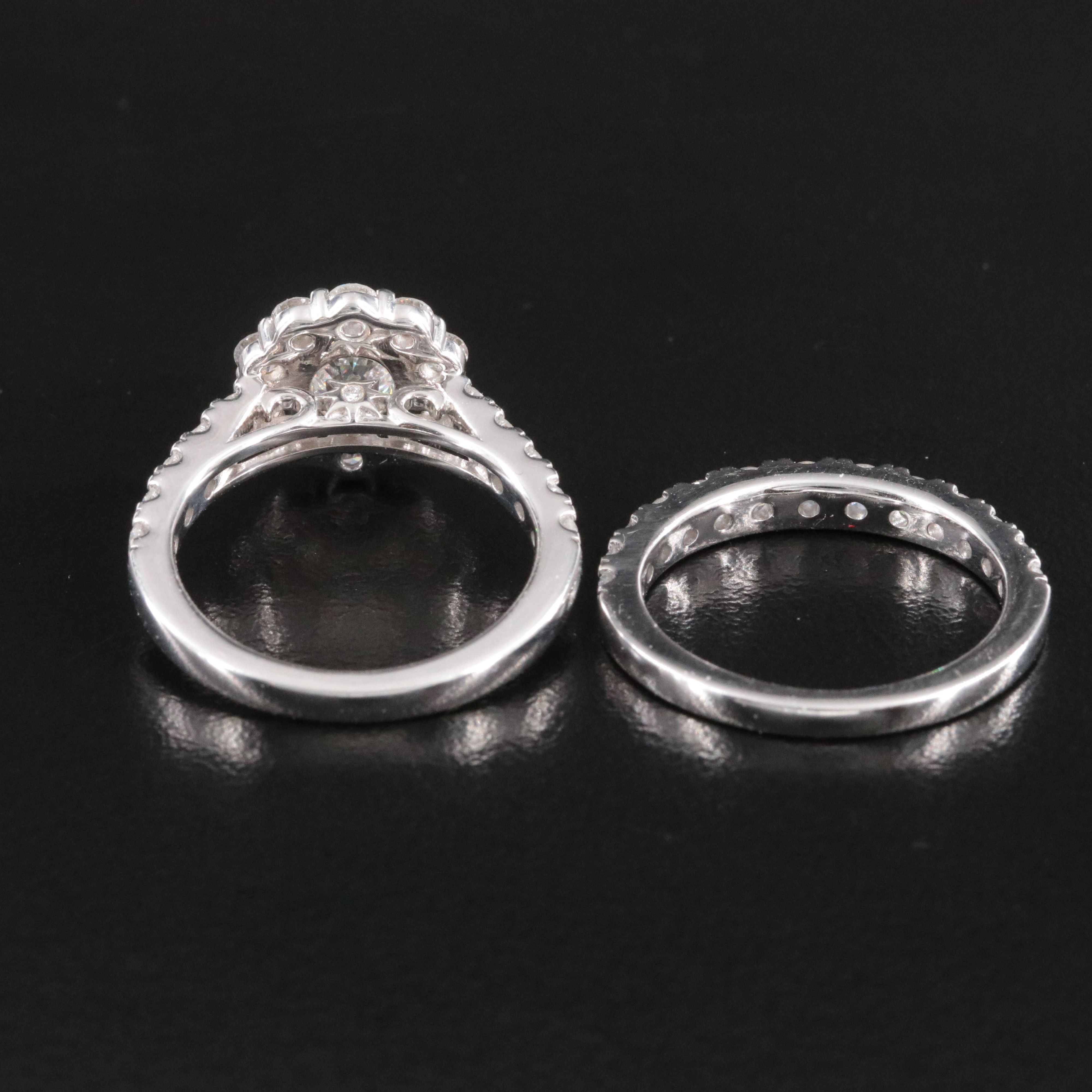 14K 2.97 CTW Lab Grown Diamond Ring Set