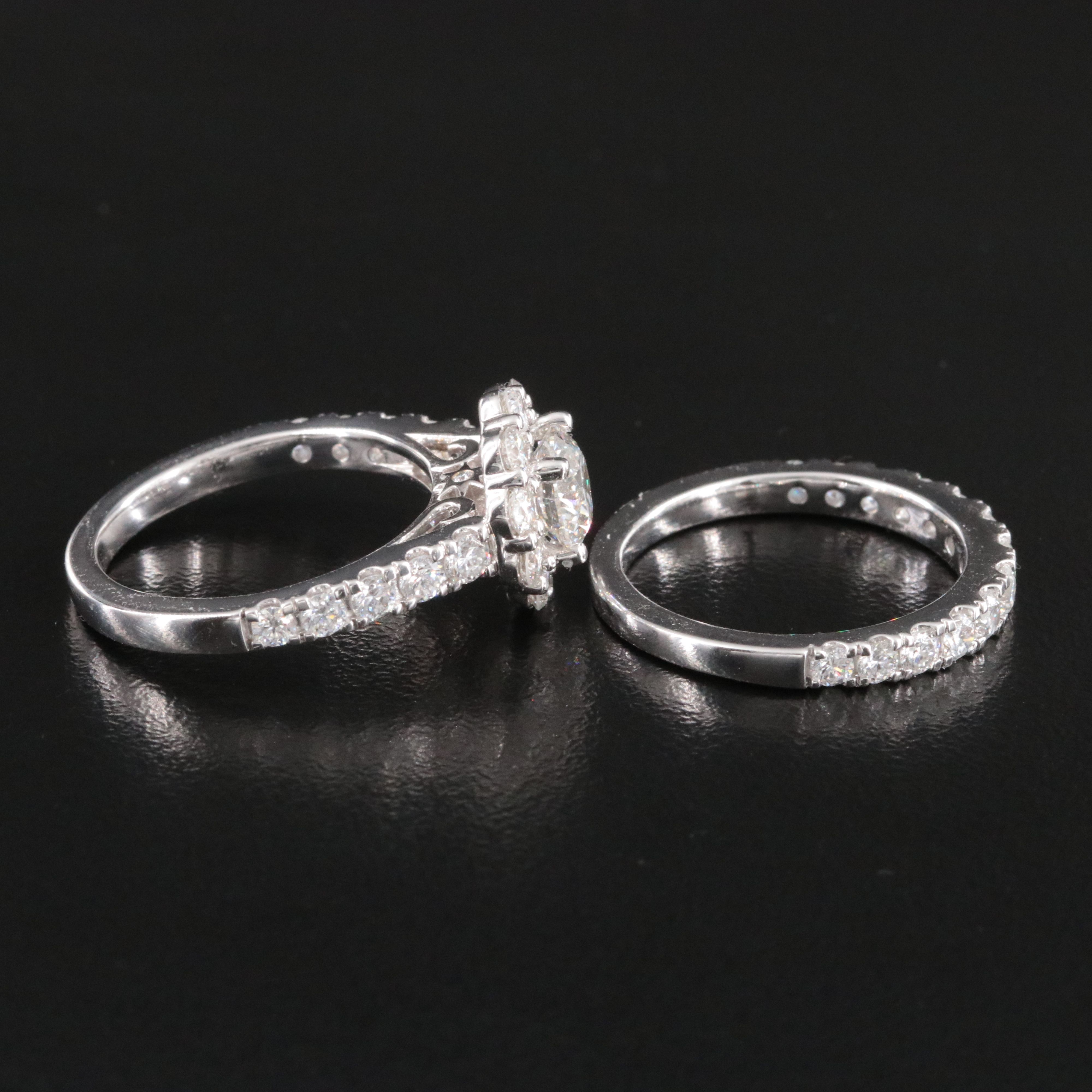 14K 2.97 CTW Lab Grown Diamond Ring Set