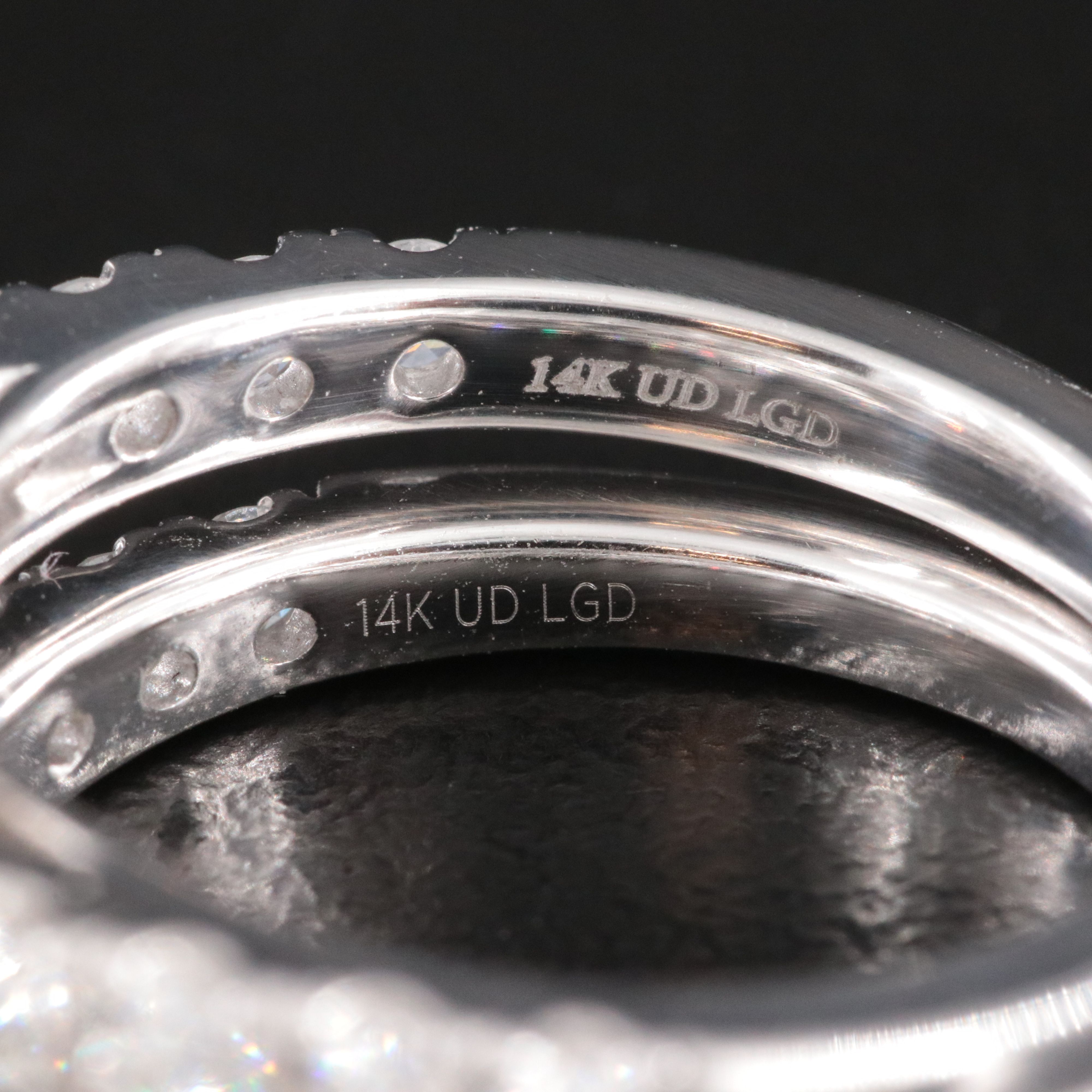 14K 2.97 CTW Lab Grown Diamond Ring Set