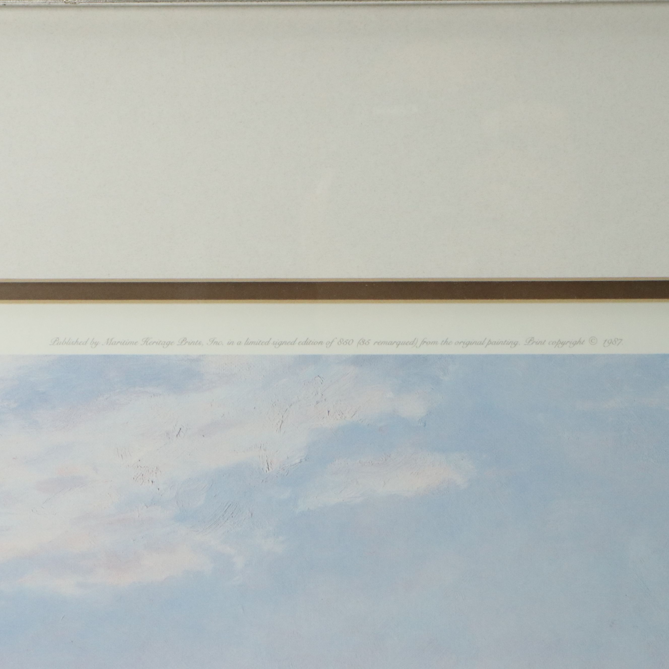 John Stobart Offset Lithograph "Sunrise Over Nantucket in 1835," 1987