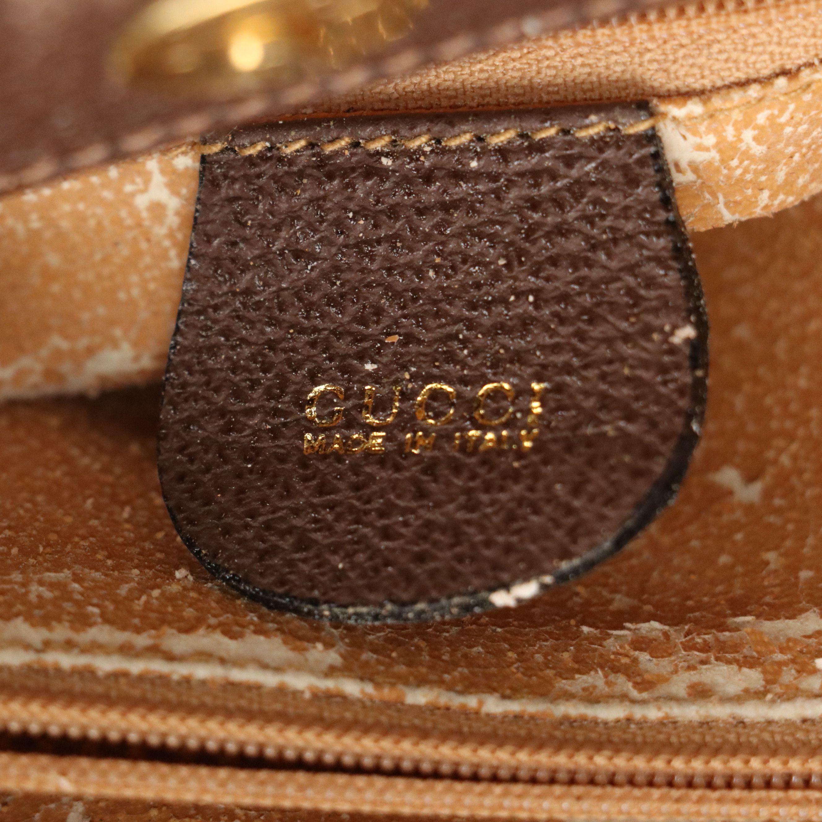 Gucci Bamboo Handle Diana Tote Bag in Brown Suede and Leather