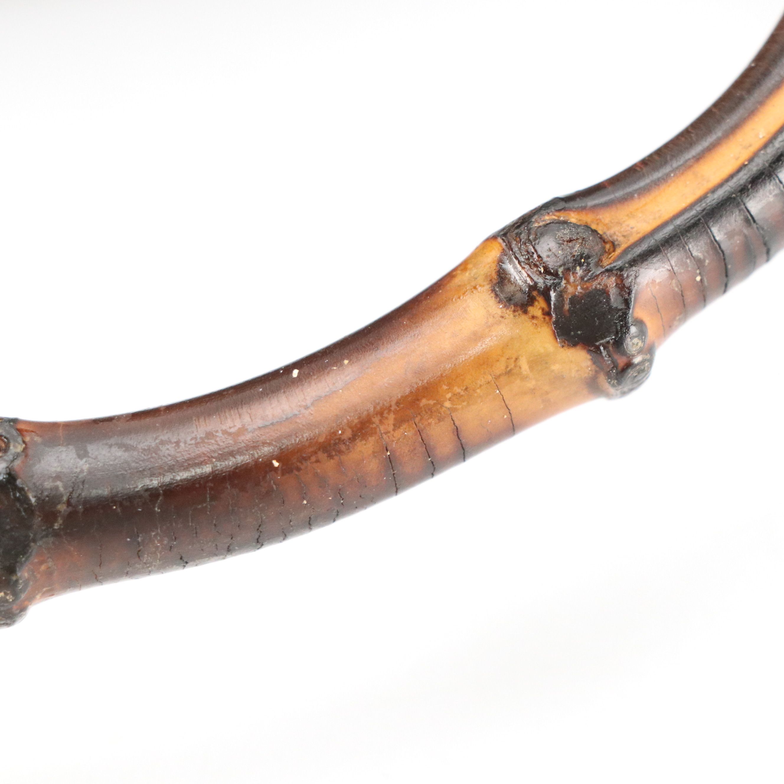 Gucci Bamboo Handle Diana Tote Bag in Brown Suede and Leather