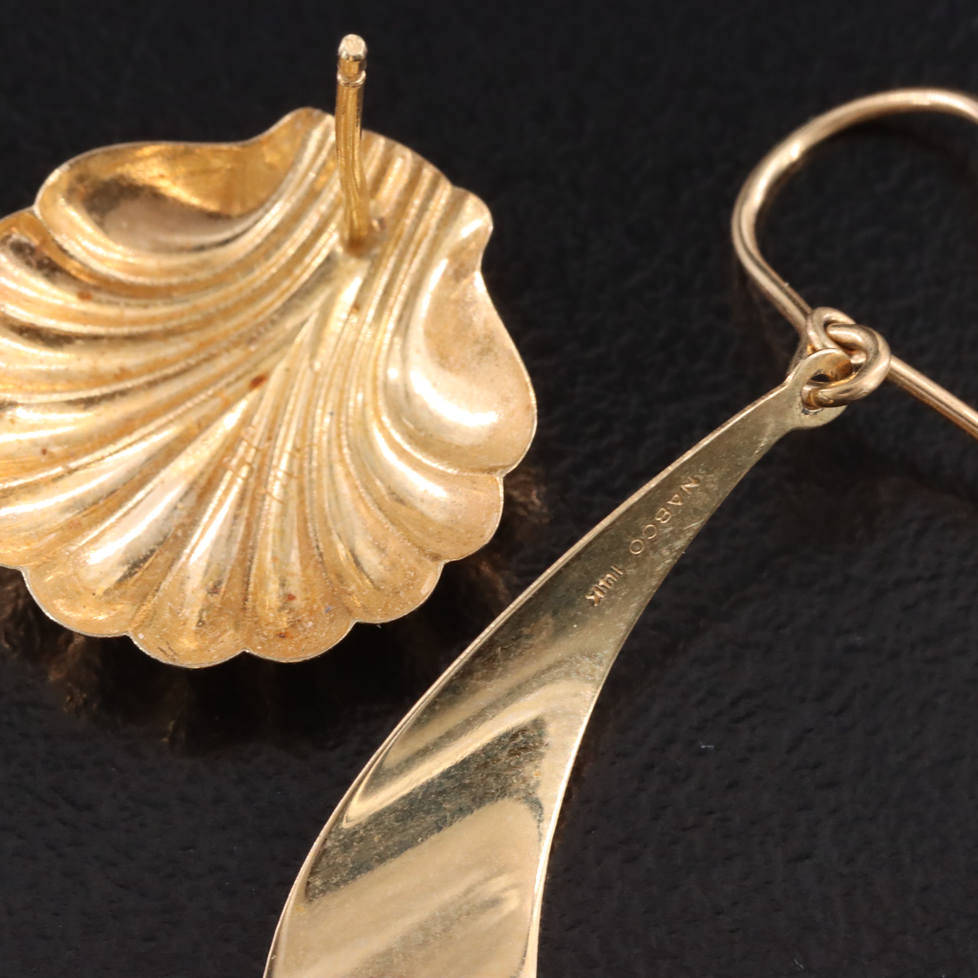 14K Single Earrings Scrap Lot