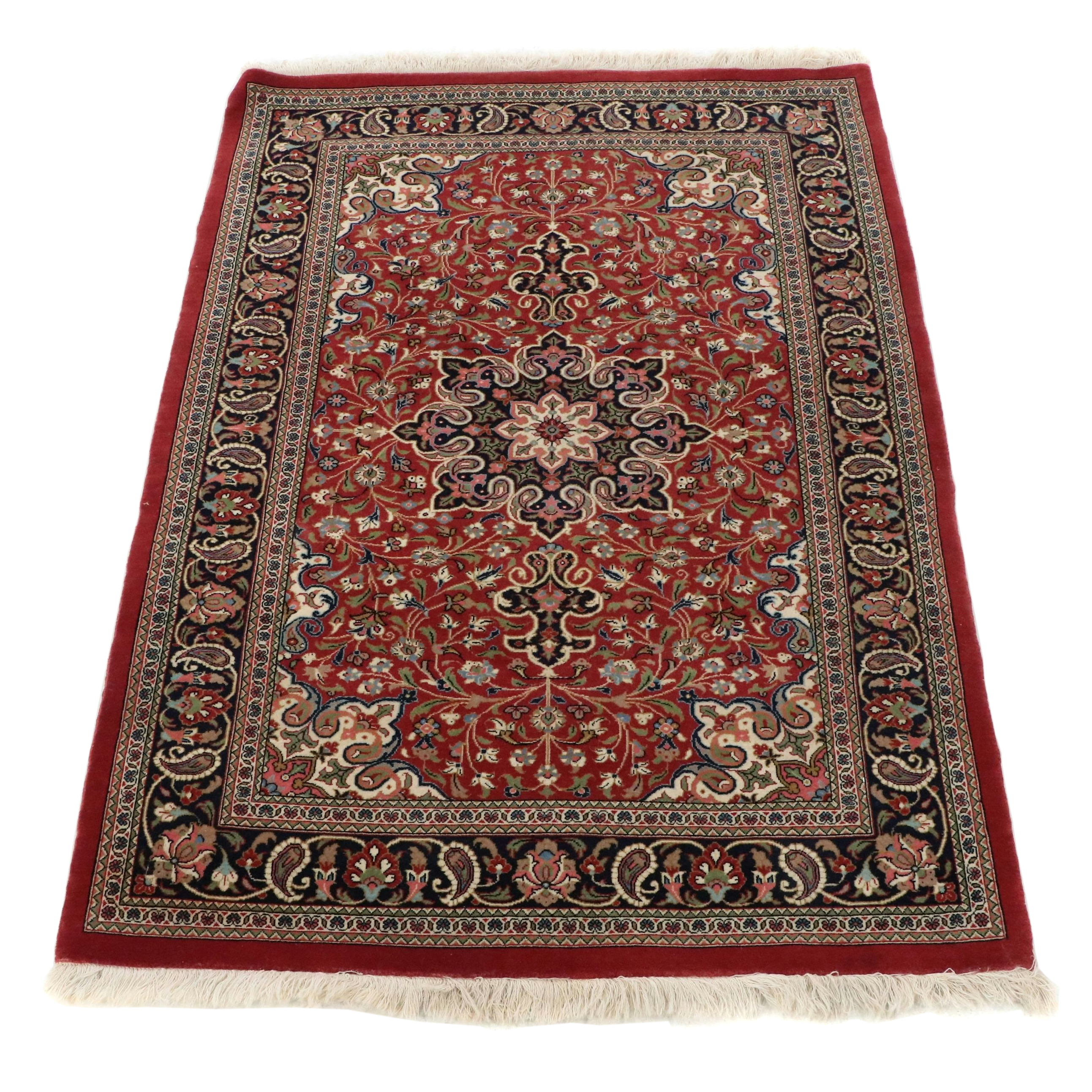 3'7 x 5'3 Hand-Knotted Persian Arak Area Rug