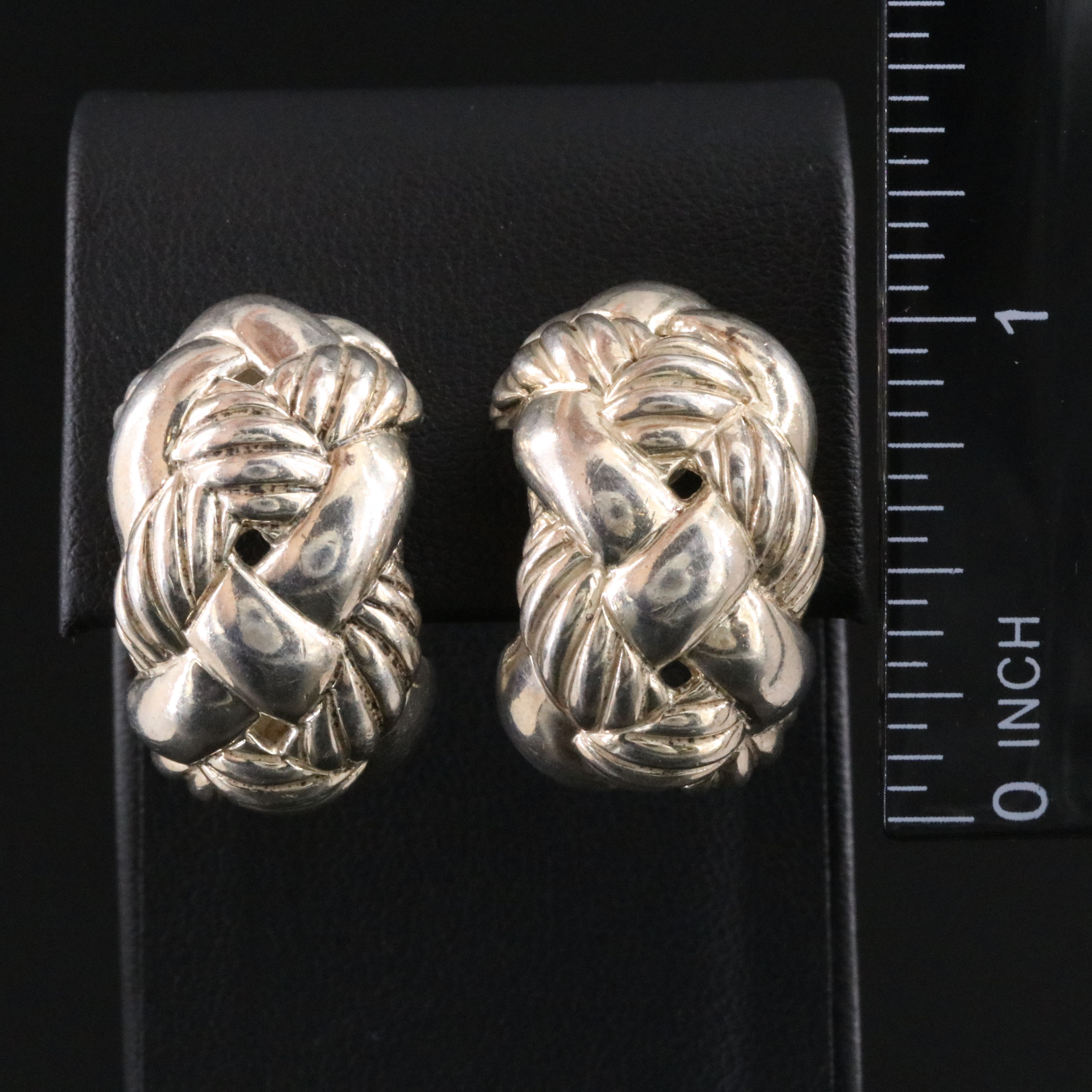 David Yurman Sterling Woven Cable Earrings