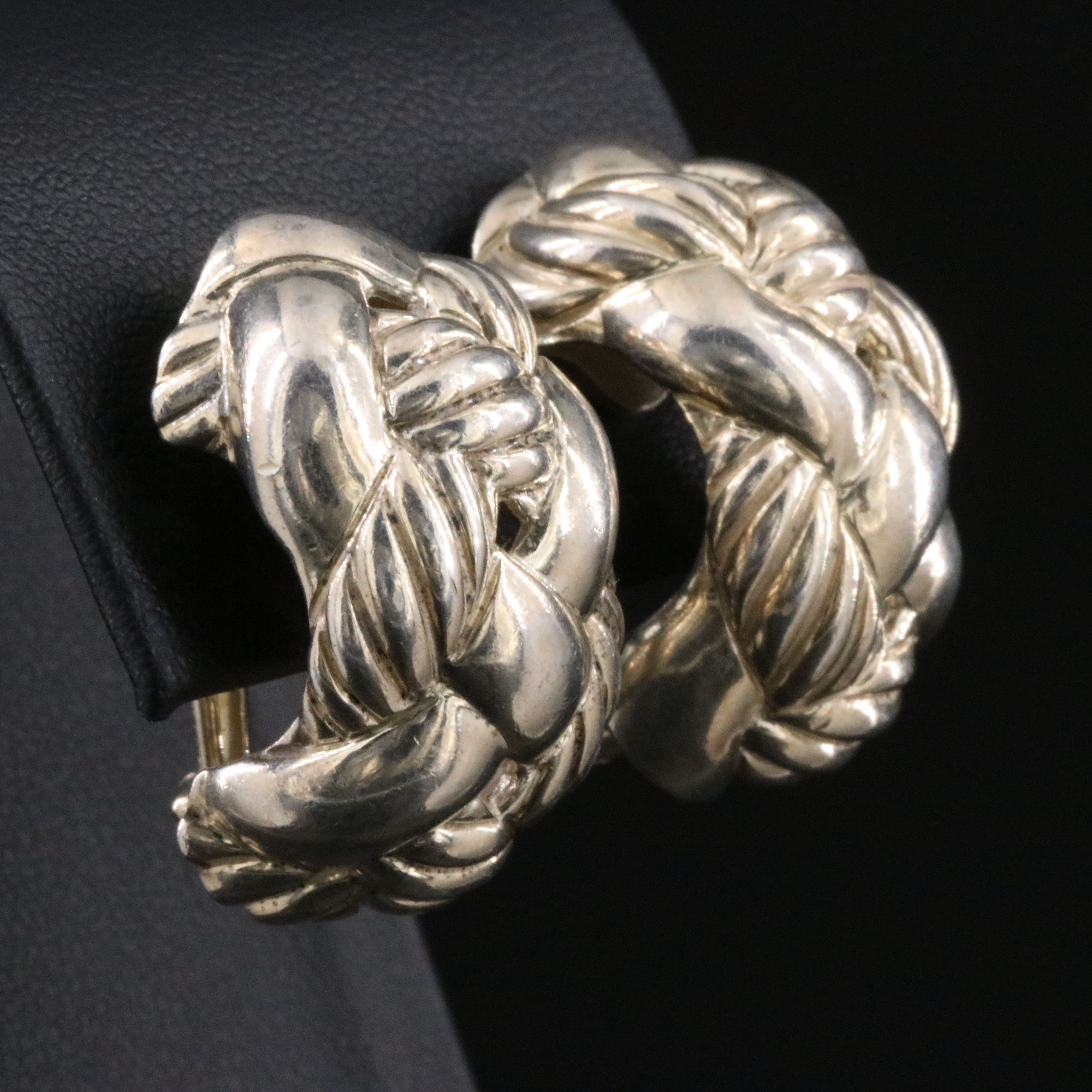 David Yurman Sterling Woven Cable Earrings