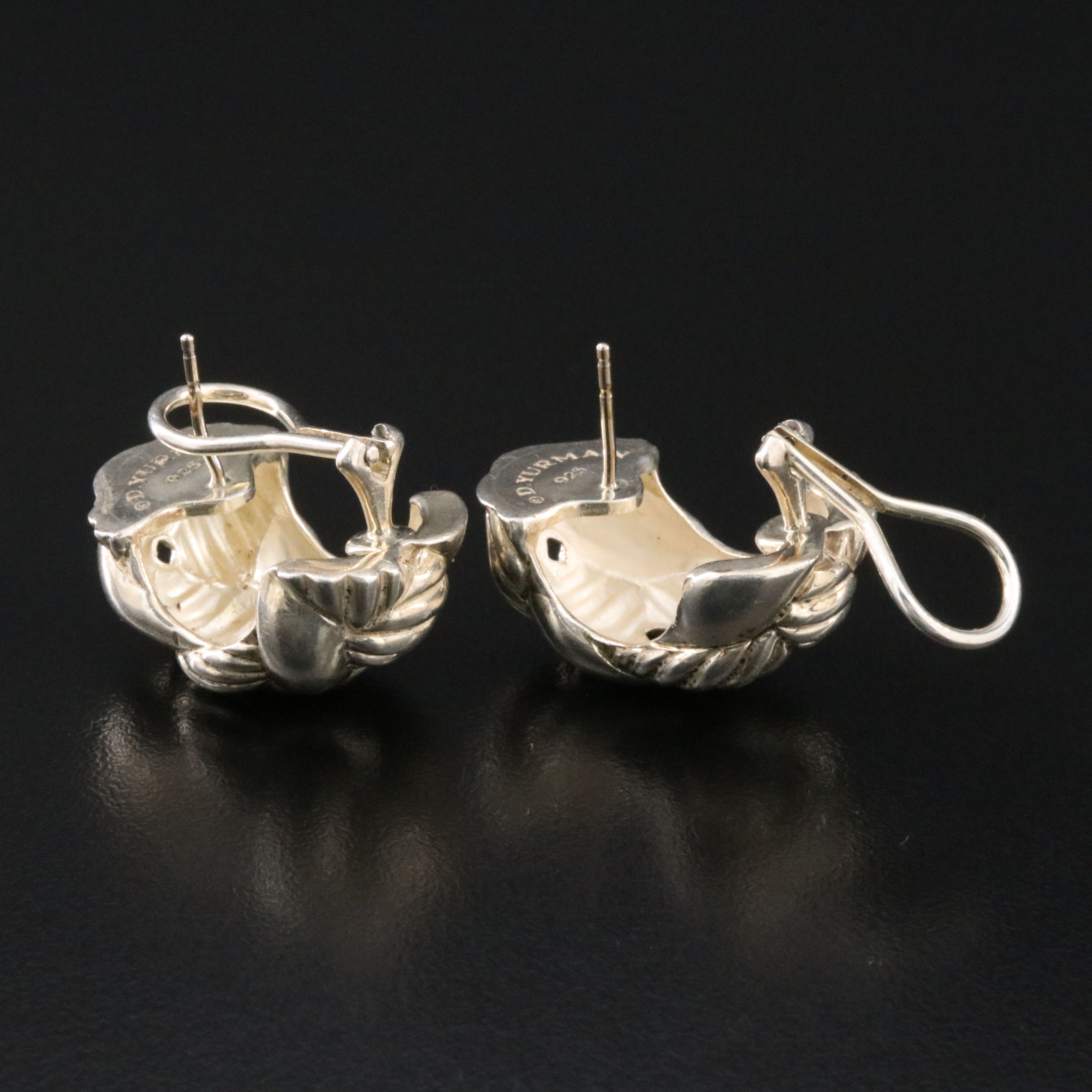 David Yurman Sterling Woven Cable Earrings