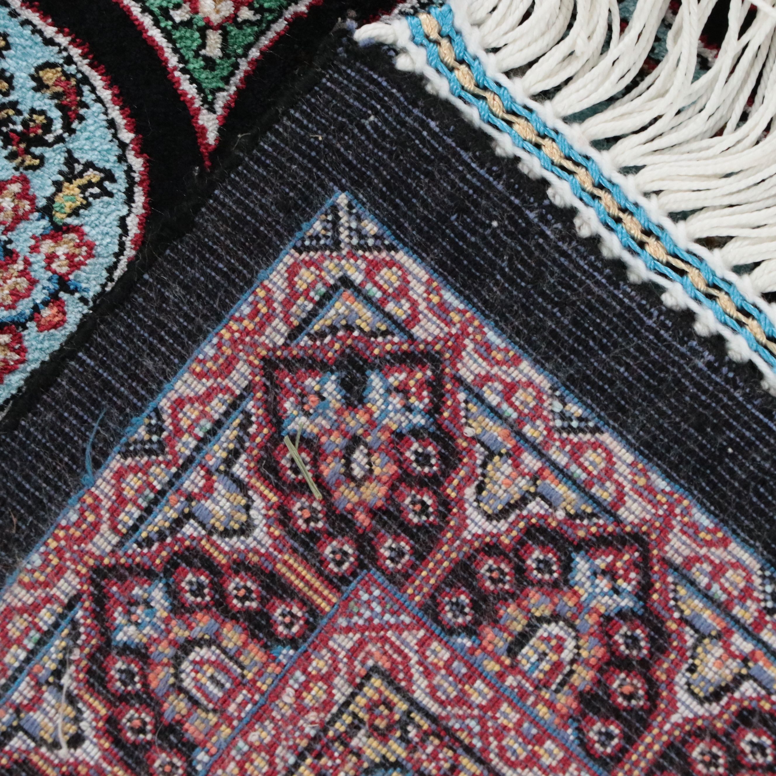 2'8 x 15'10 Machine Made Turkish Qom Style Silk Carpet Runner