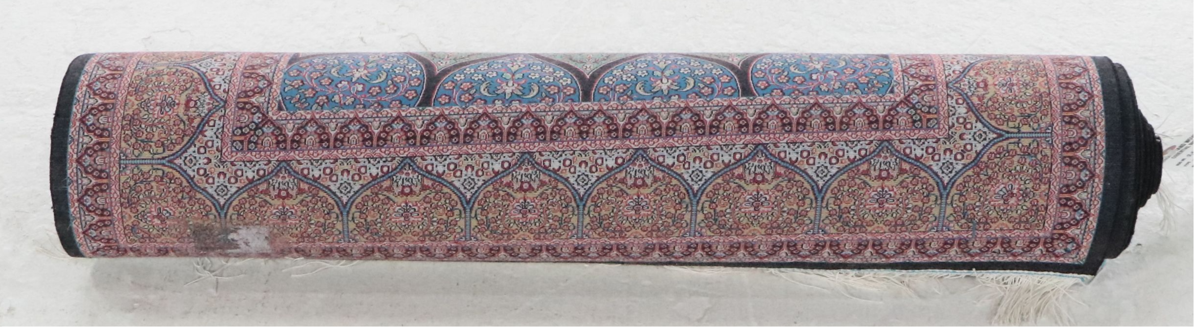 2'8 x 15'10 Machine Made Turkish Qom Style Silk Carpet Runner