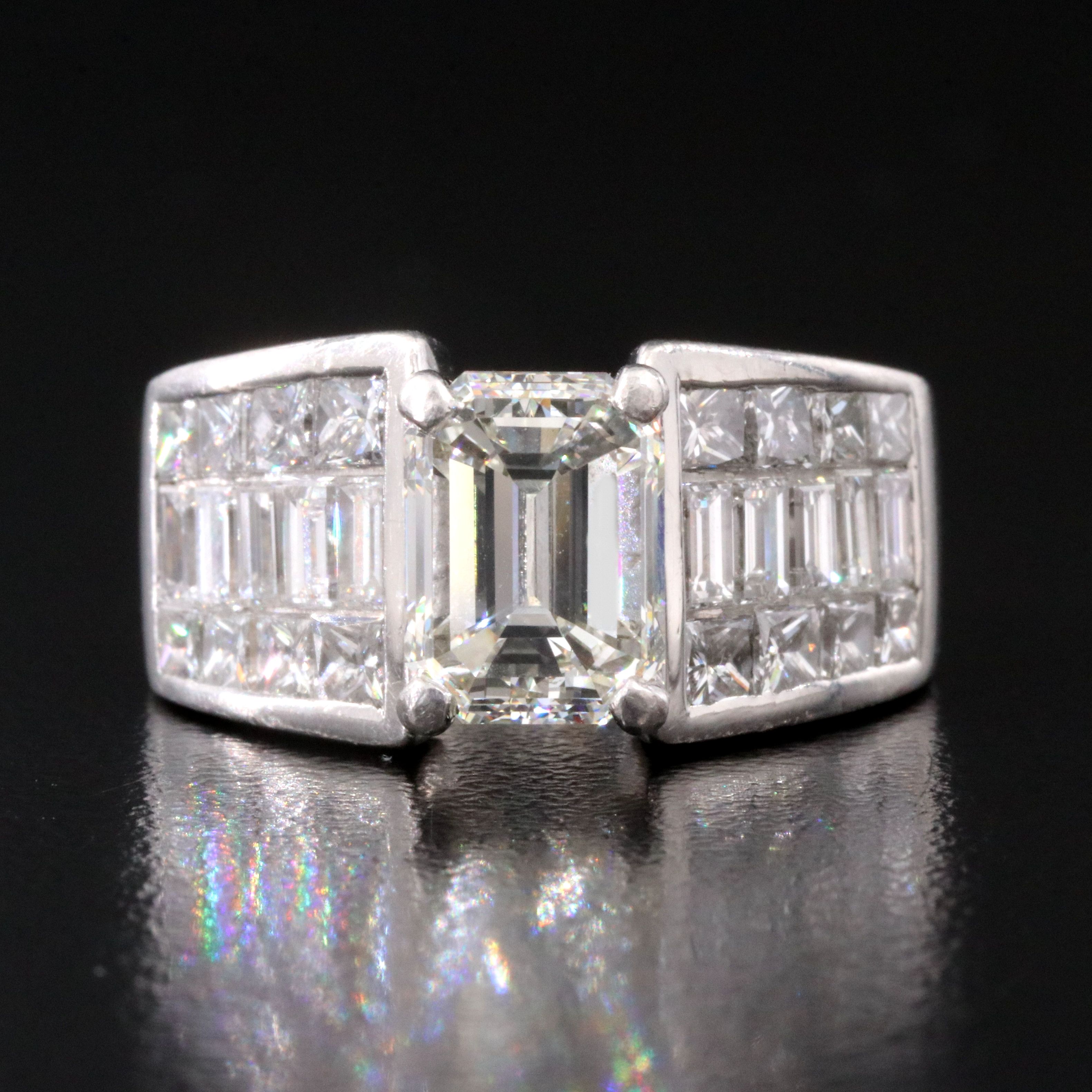Kobelli Platinum 5.77 CTW Diamond Tapered Ring