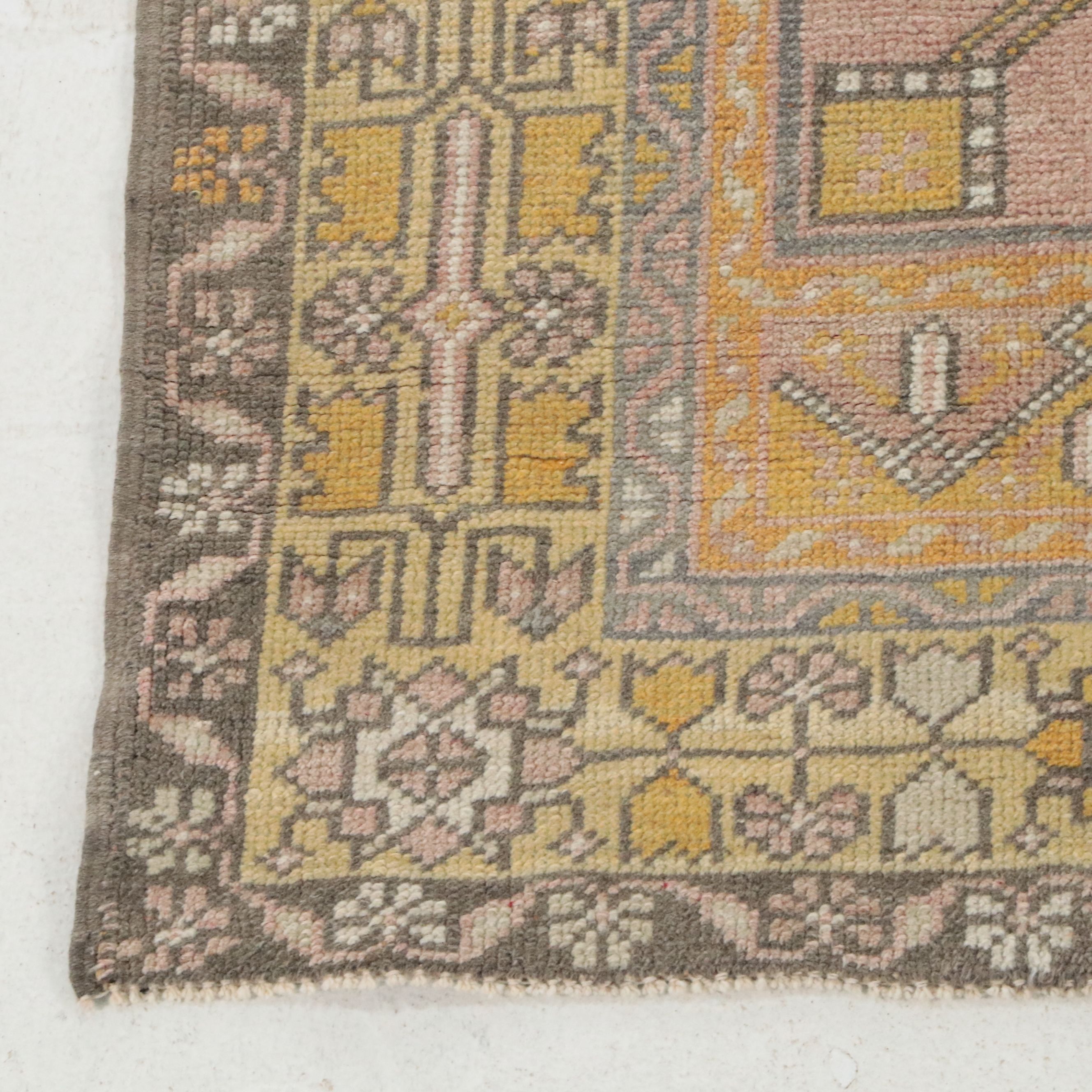 4'4 x 8'2 Hand-Knotted Turkish Oushak Area Rug