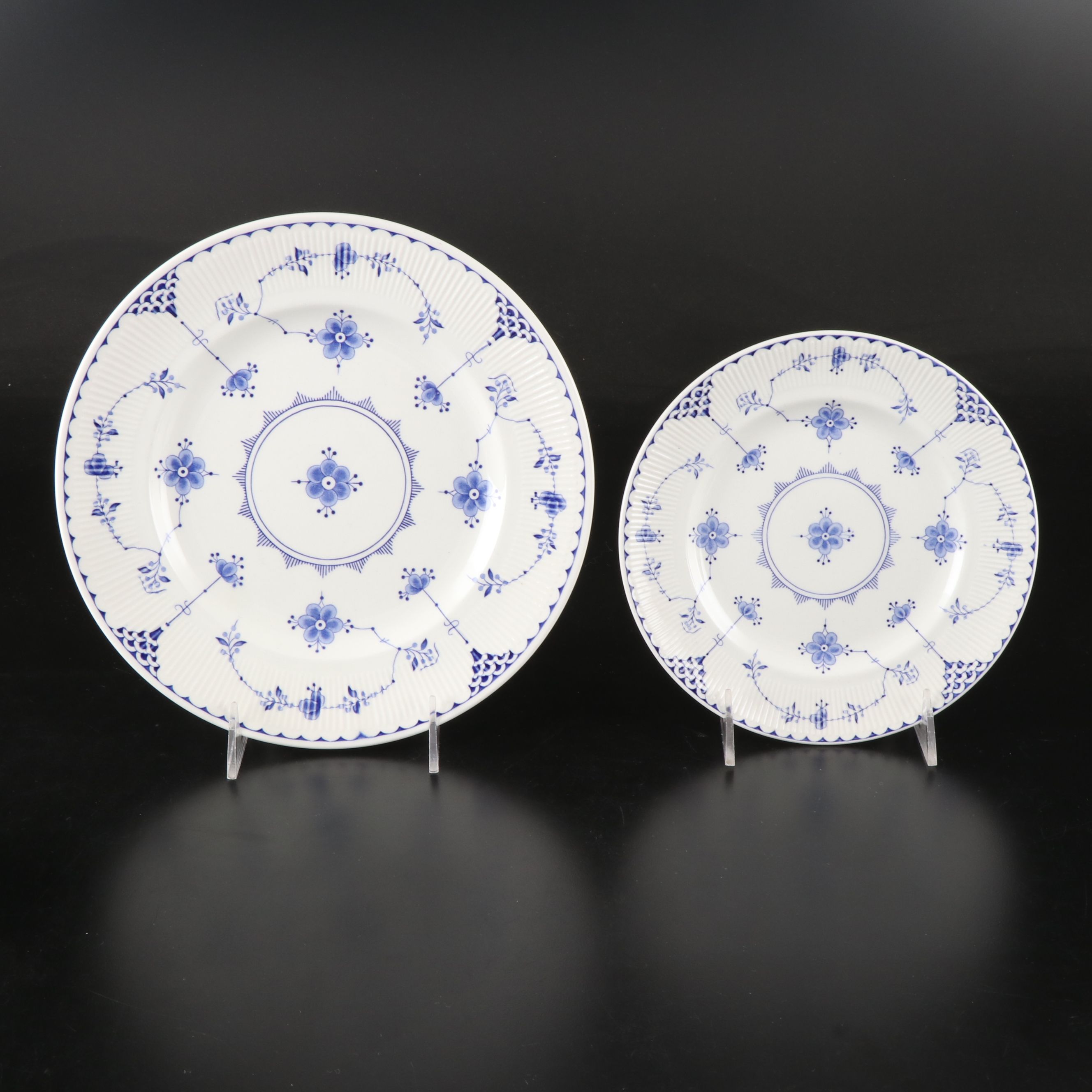 Royal Copenhagen "Blue Fluted Full Lace" Dinnerware with More Ceramic Serveware