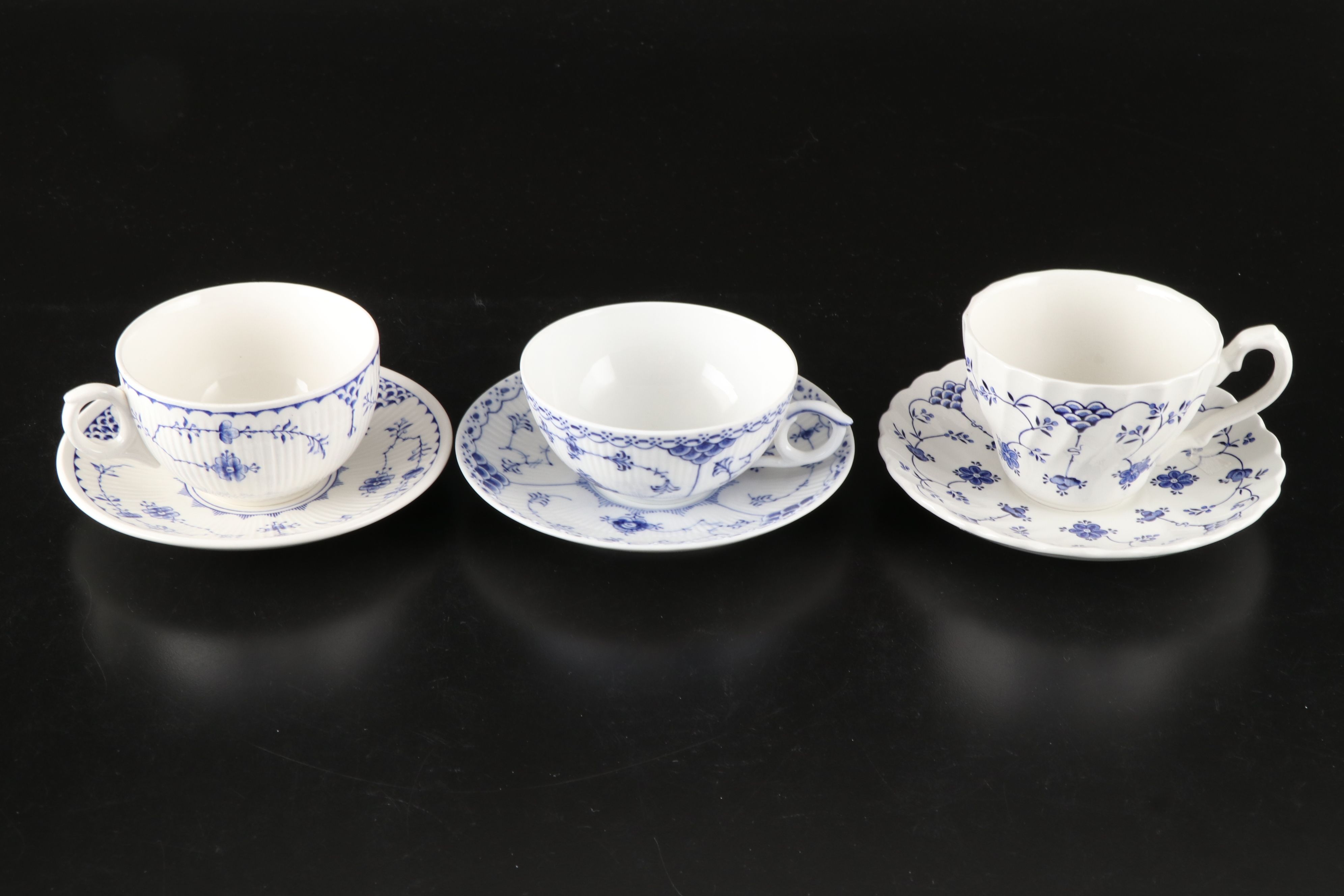 Royal Copenhagen "Blue Fluted Full Lace" Dinnerware with More Ceramic Serveware