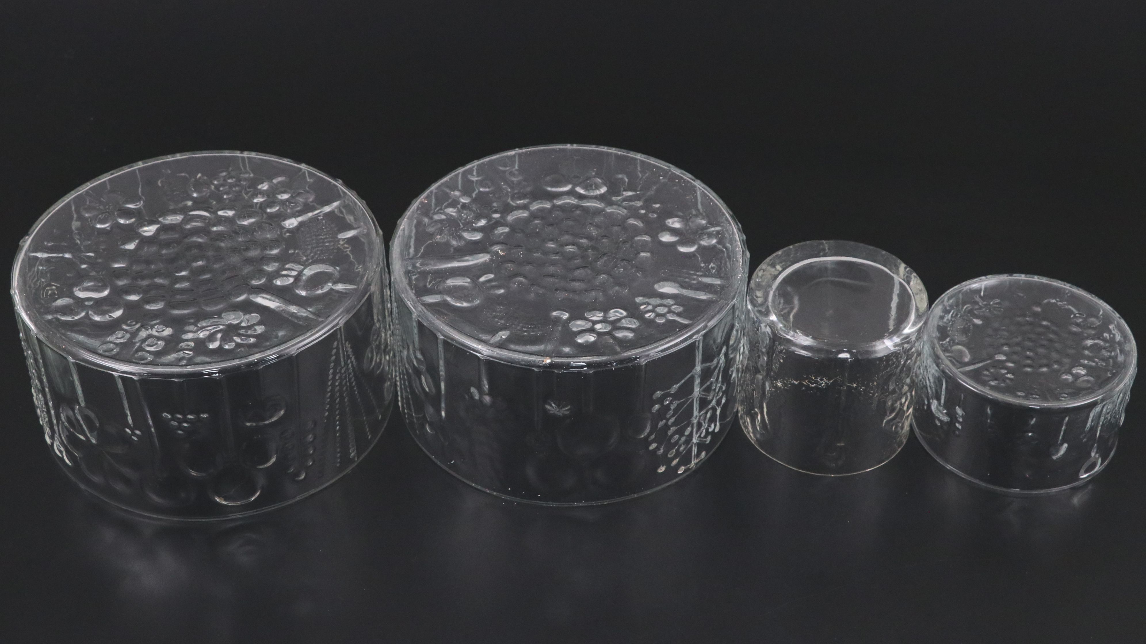 Iittala "Flora" Finnish Glass Bowls and Vases, 1966-1997