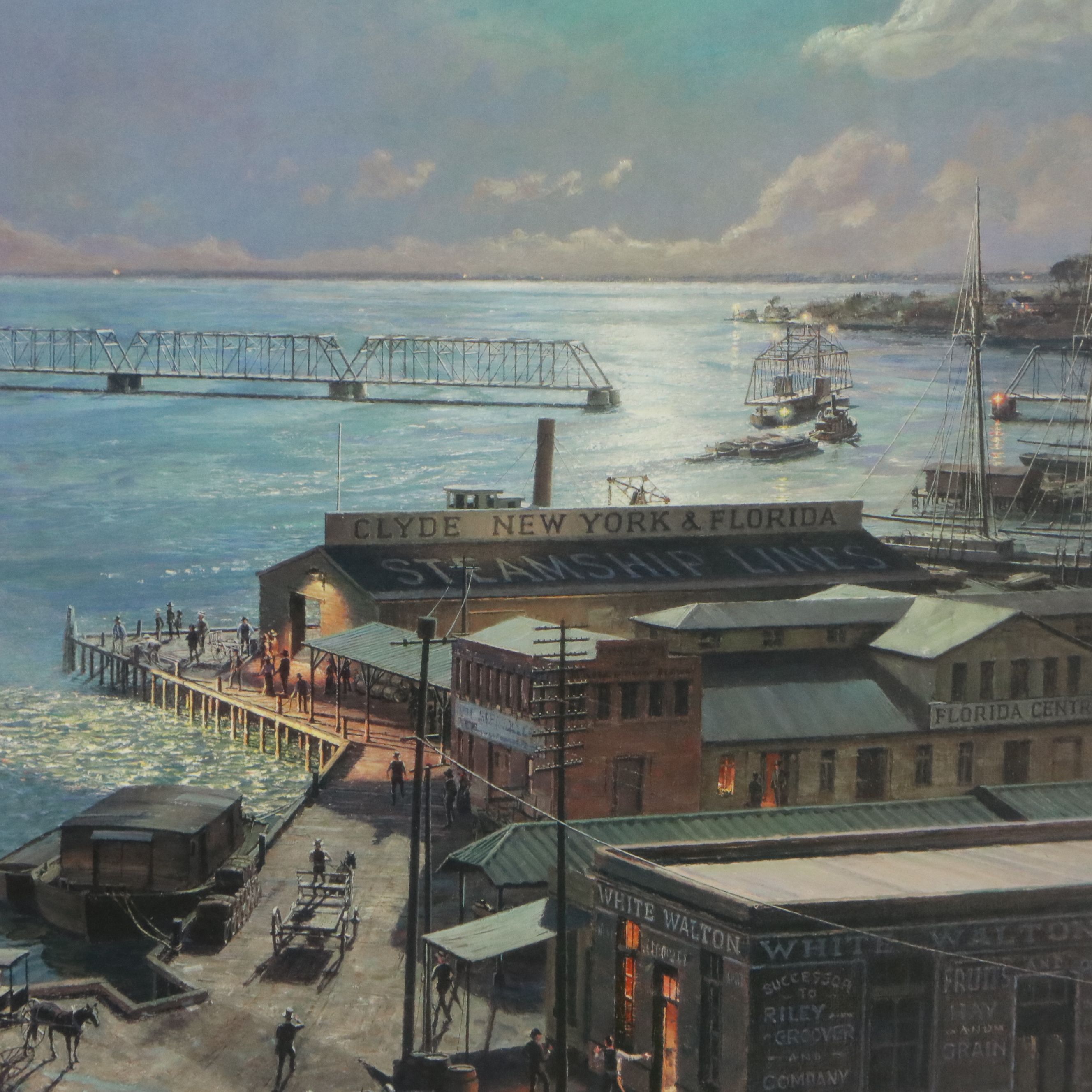 John Stobart Maritime Offset Lithograph of Jacksonville, 2006