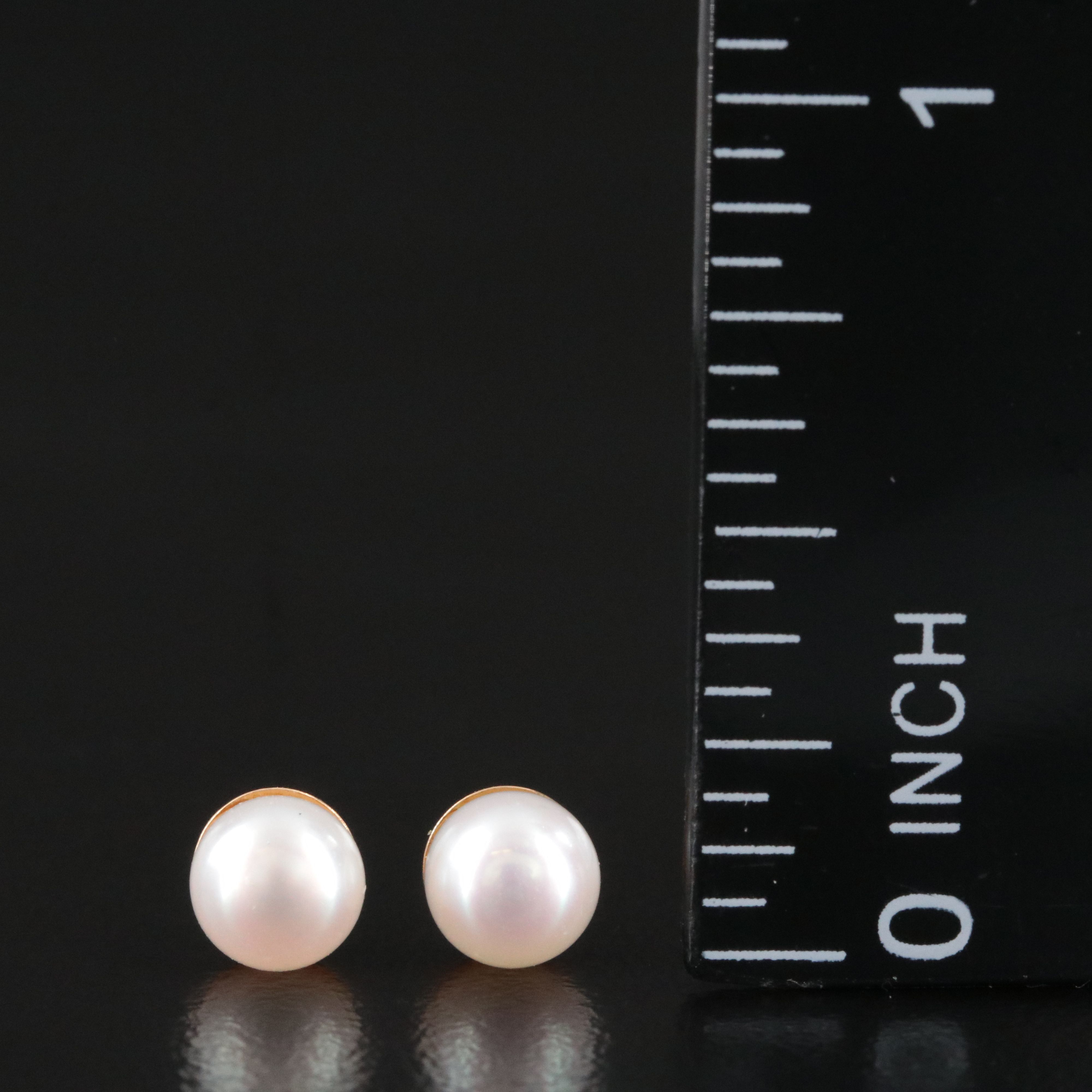 14K Pearl Earrings