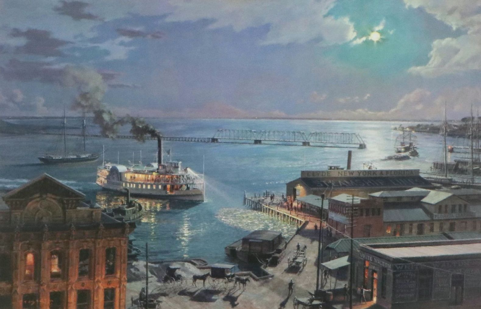 John Stobart Maritime Offset Lithograph of Jacksonville, 2006