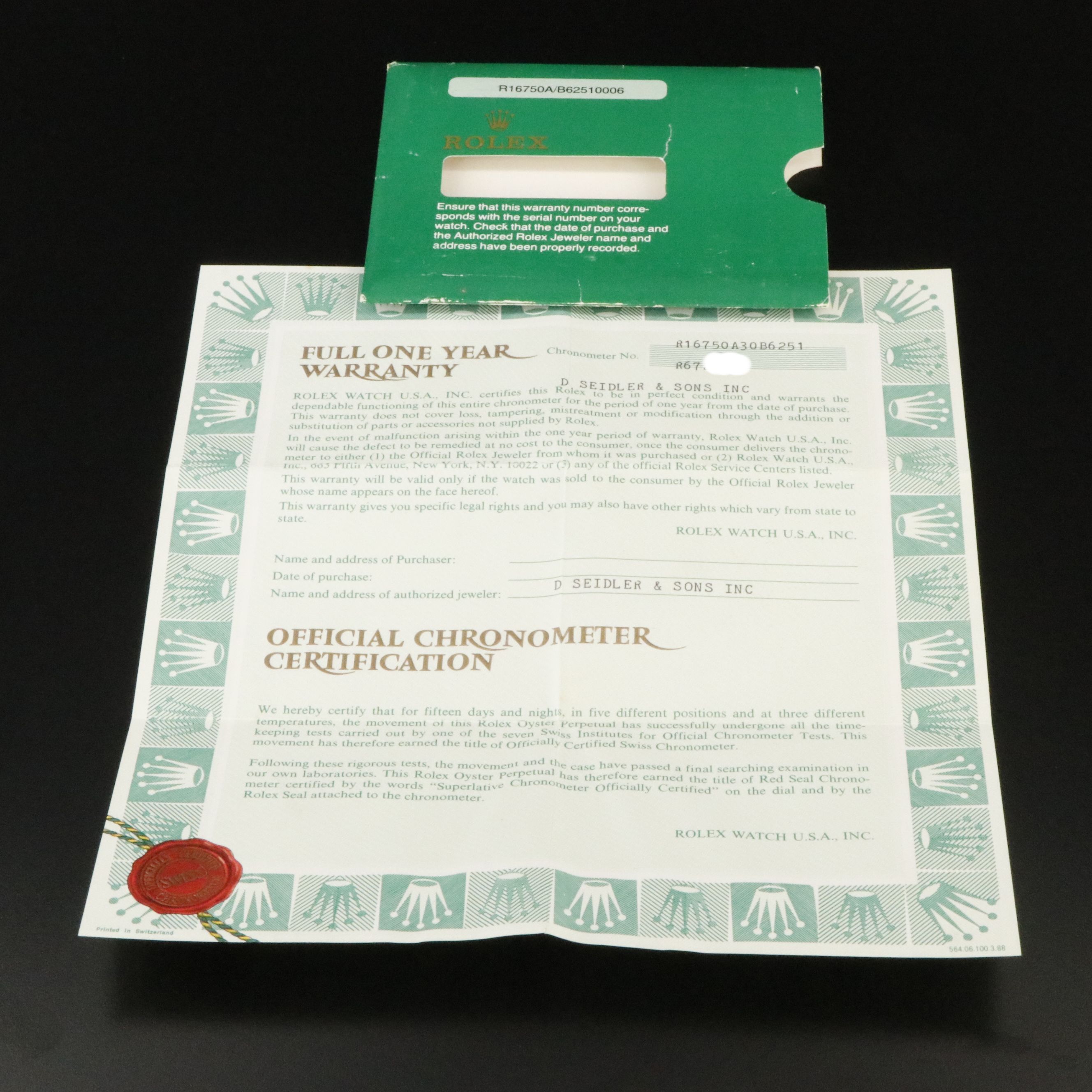 1988 Rolex GMT-Master 16750 Black Dial & Bezel Steel Jubilee Bracelet Watch