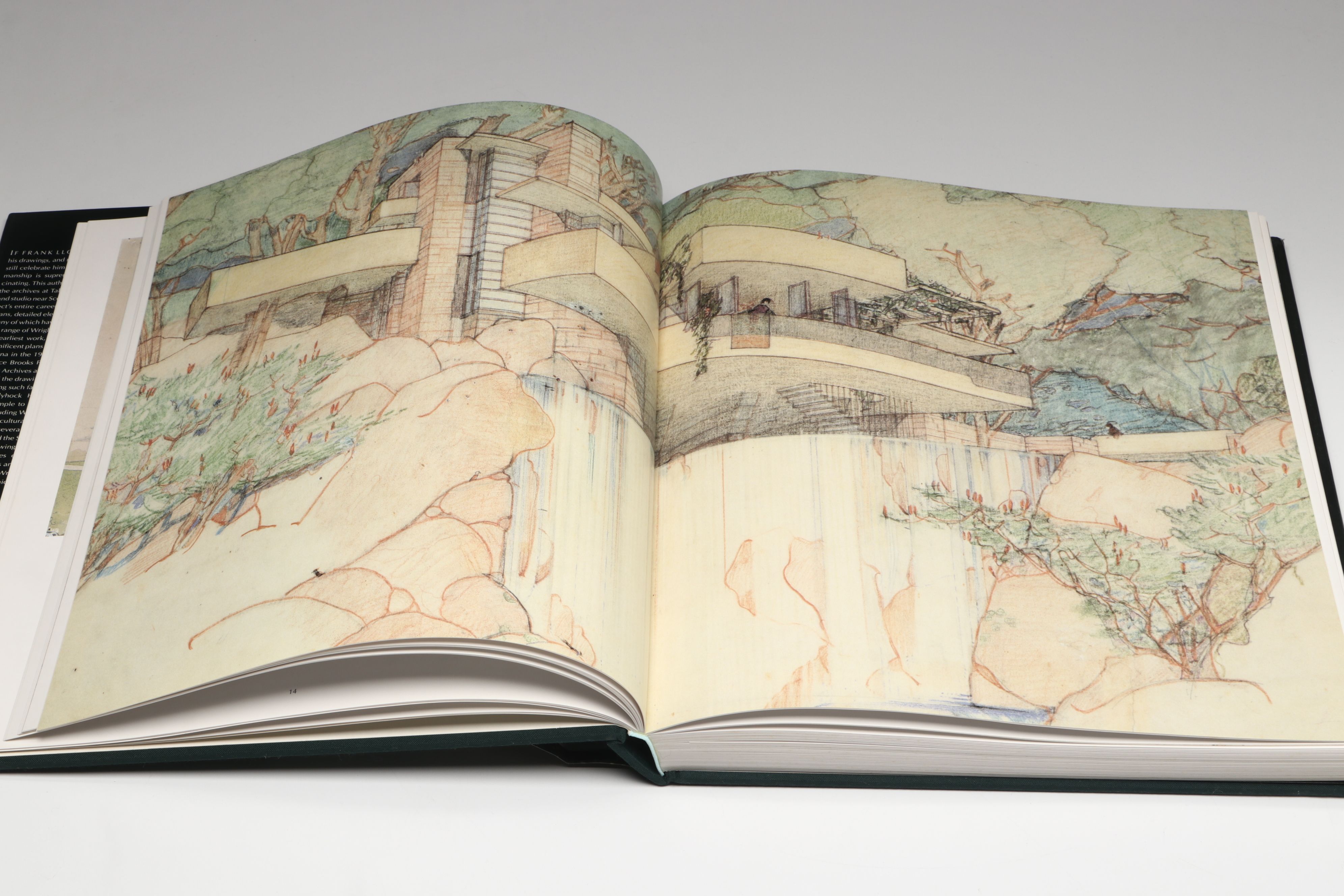 First Edition "Frank Lloyd Wright Drawings" by Bruce Brooks Pfeiffer, 1990