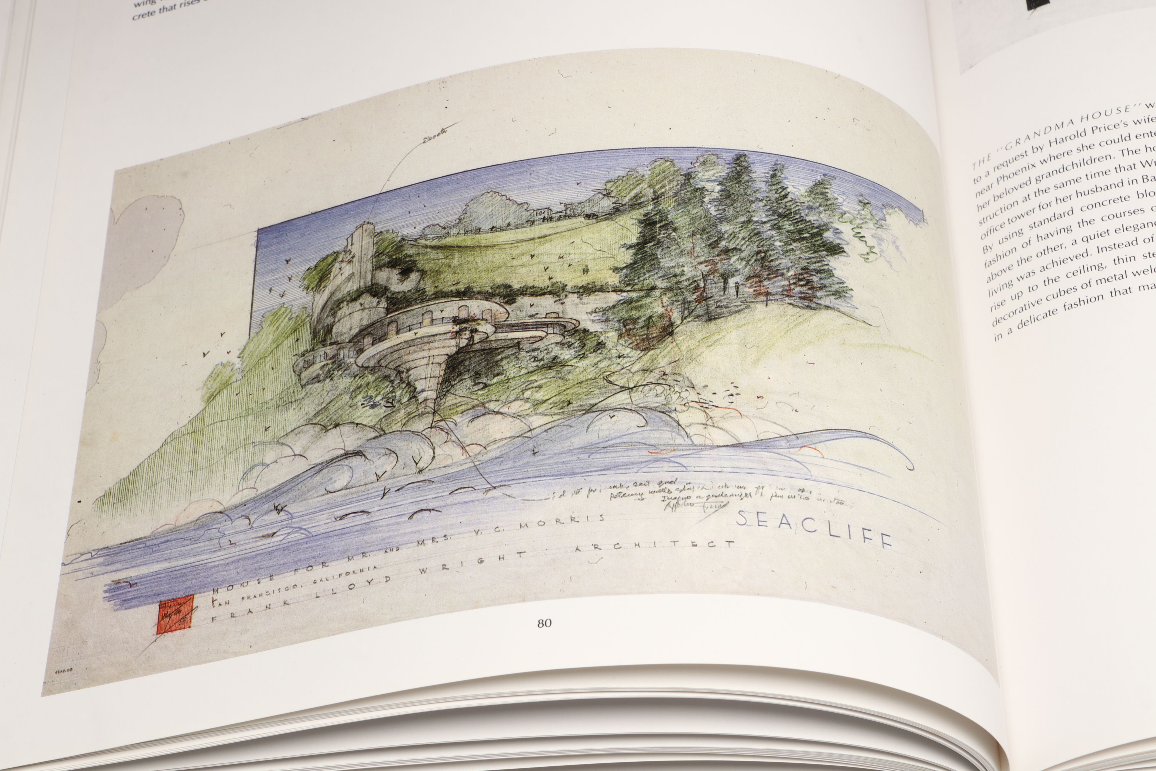 First Edition "Frank Lloyd Wright Drawings" by Bruce Brooks Pfeiffer, 1990