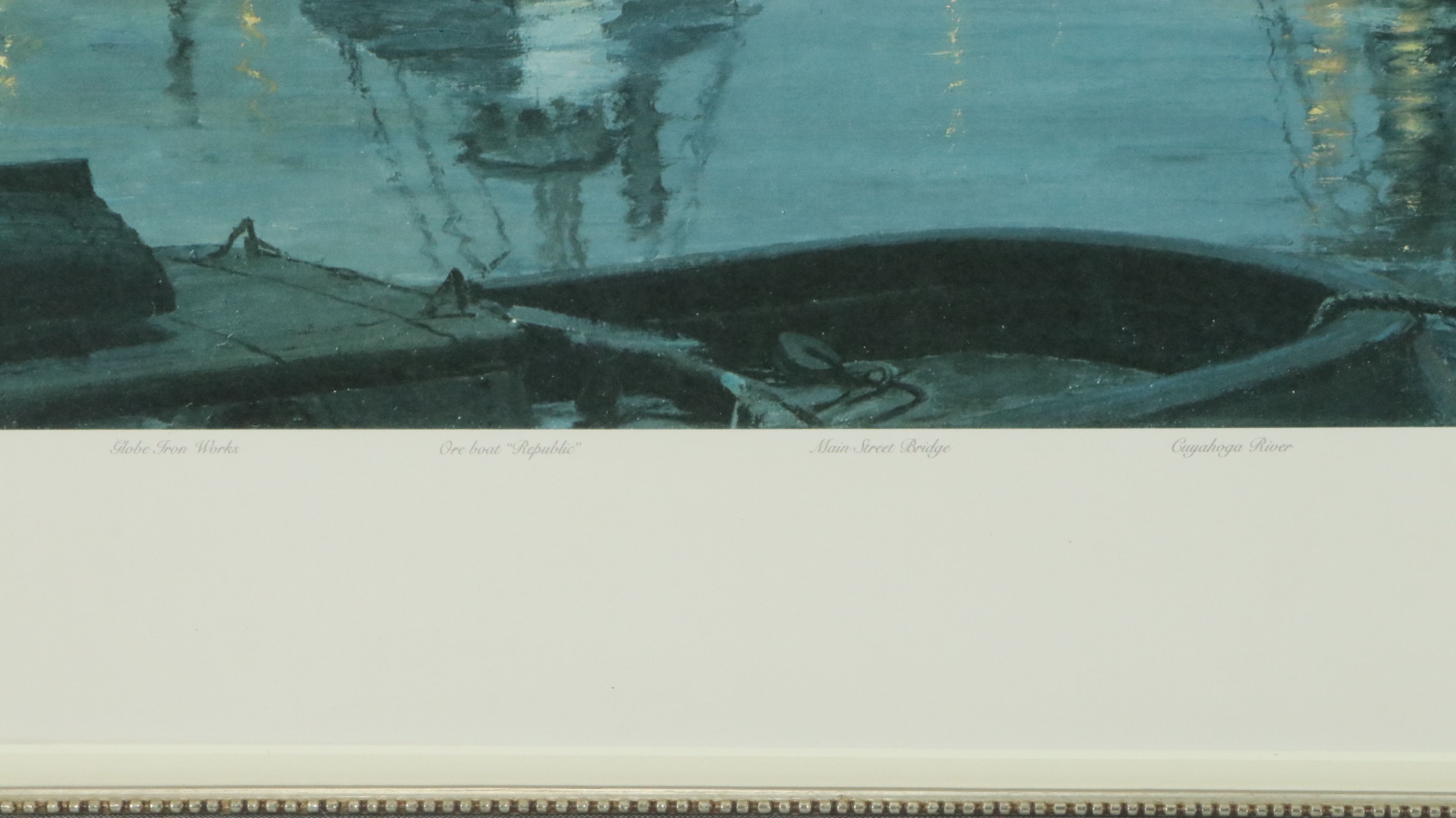 John Stobart Offset Lithograph "Moonlight Arrival on the Cuyahoga...," 1988