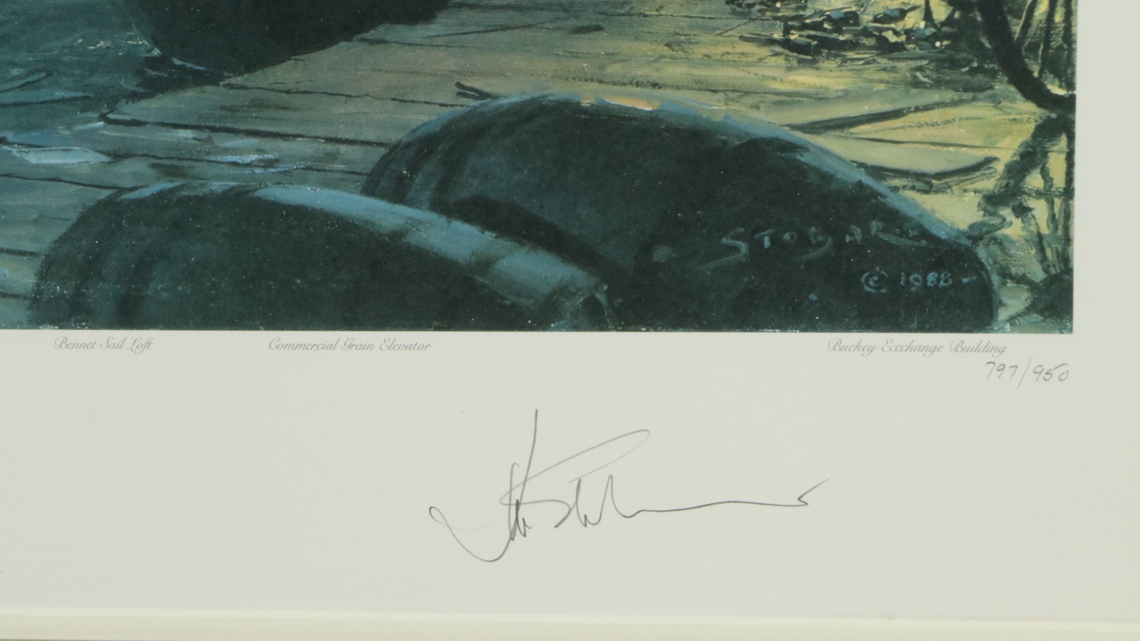 John Stobart Offset Lithograph "Moonlight Arrival on the Cuyahoga...," 1988