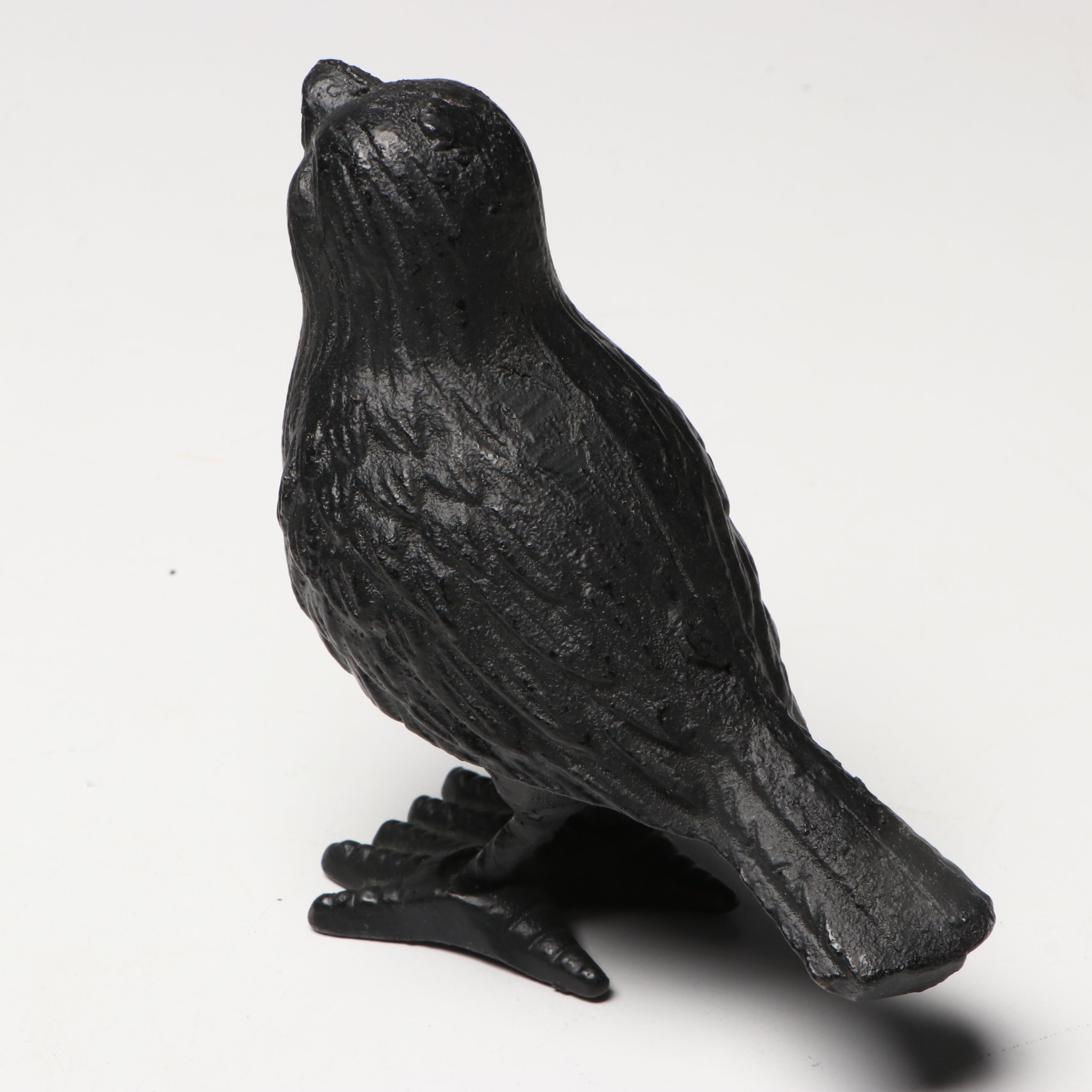 Footed Metal Flower Frog, Cast Iron Bird and Turkey Egg