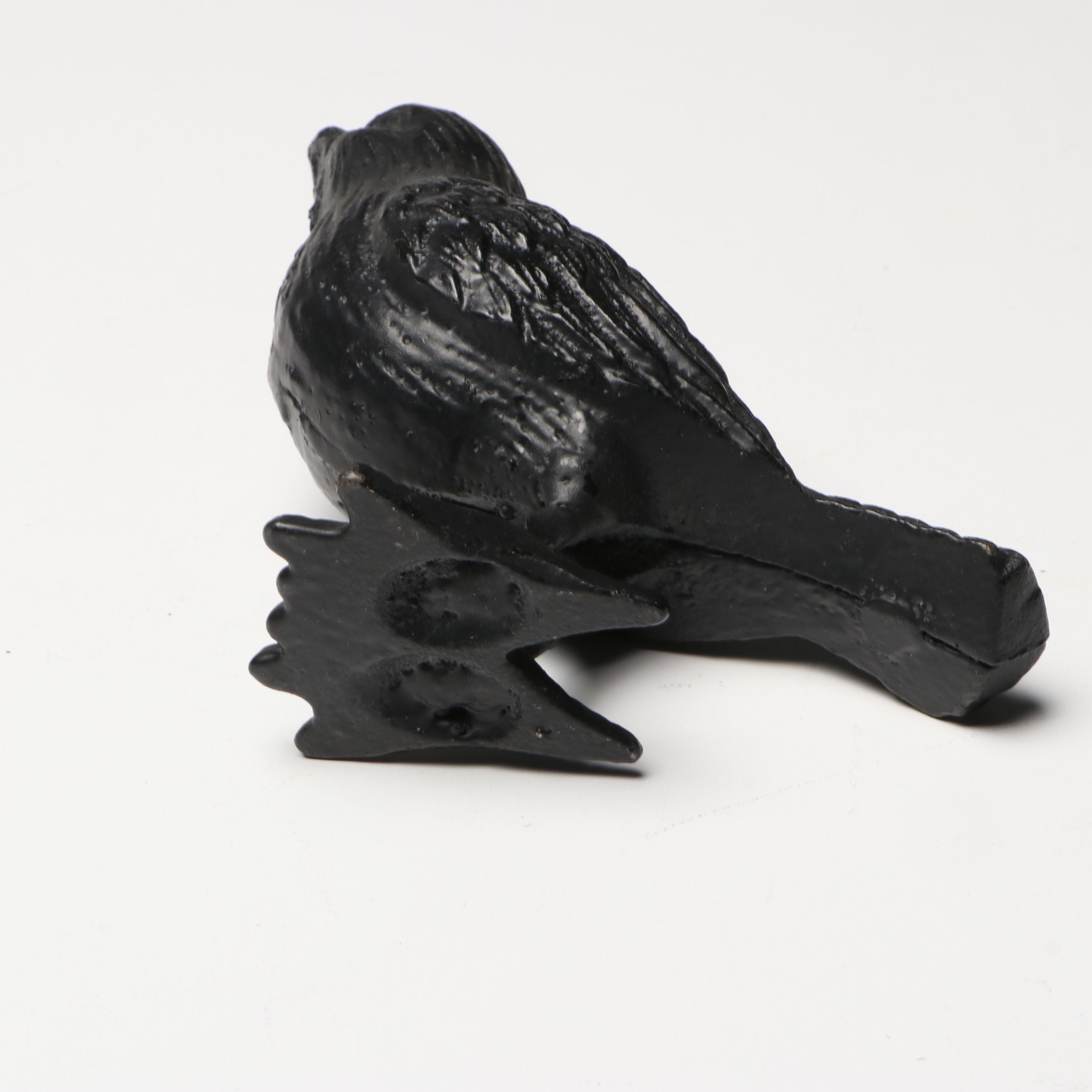 Footed Metal Flower Frog, Cast Iron Bird and Turkey Egg