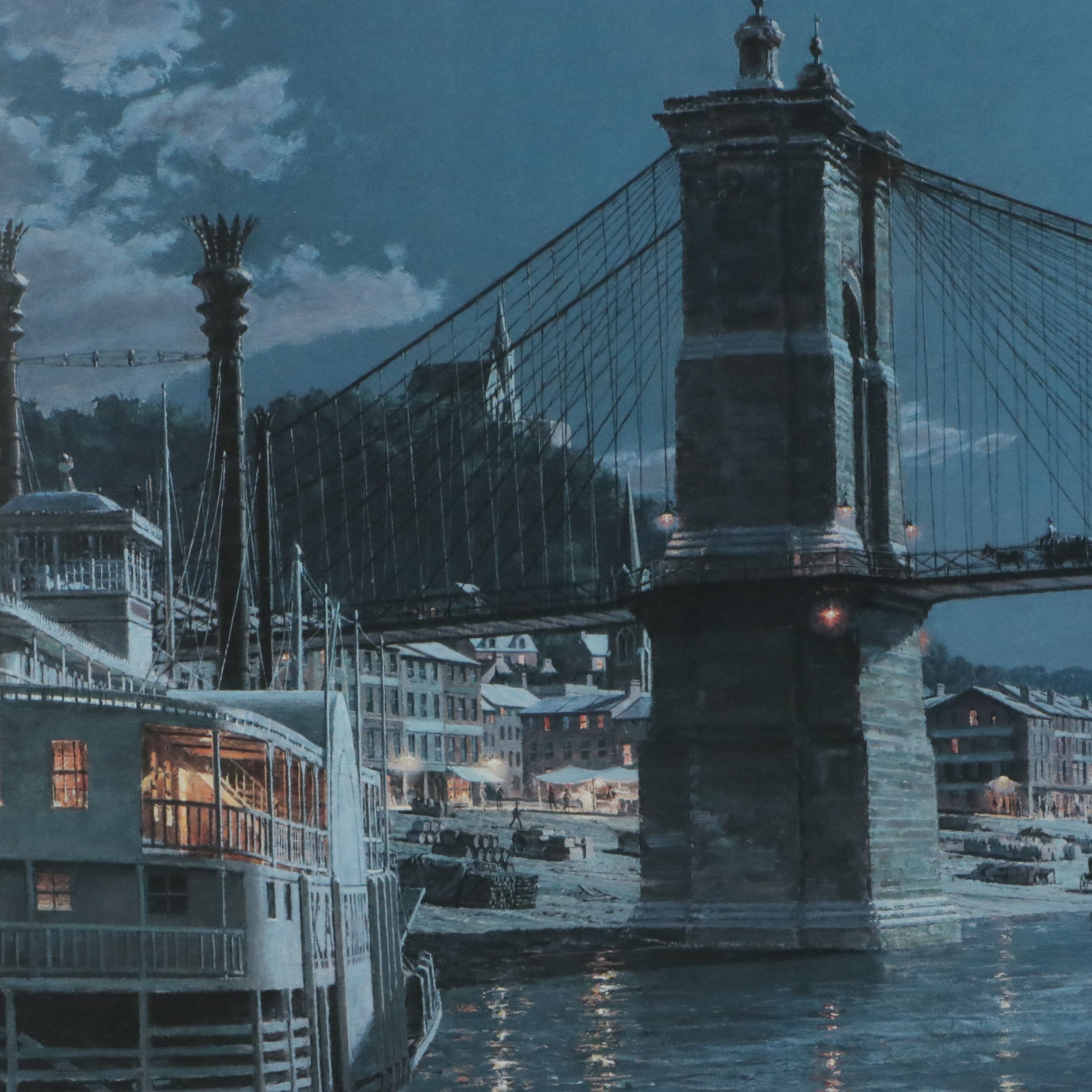 John Stobart Maritime Offset Lithograph of Cincinnati, 2001