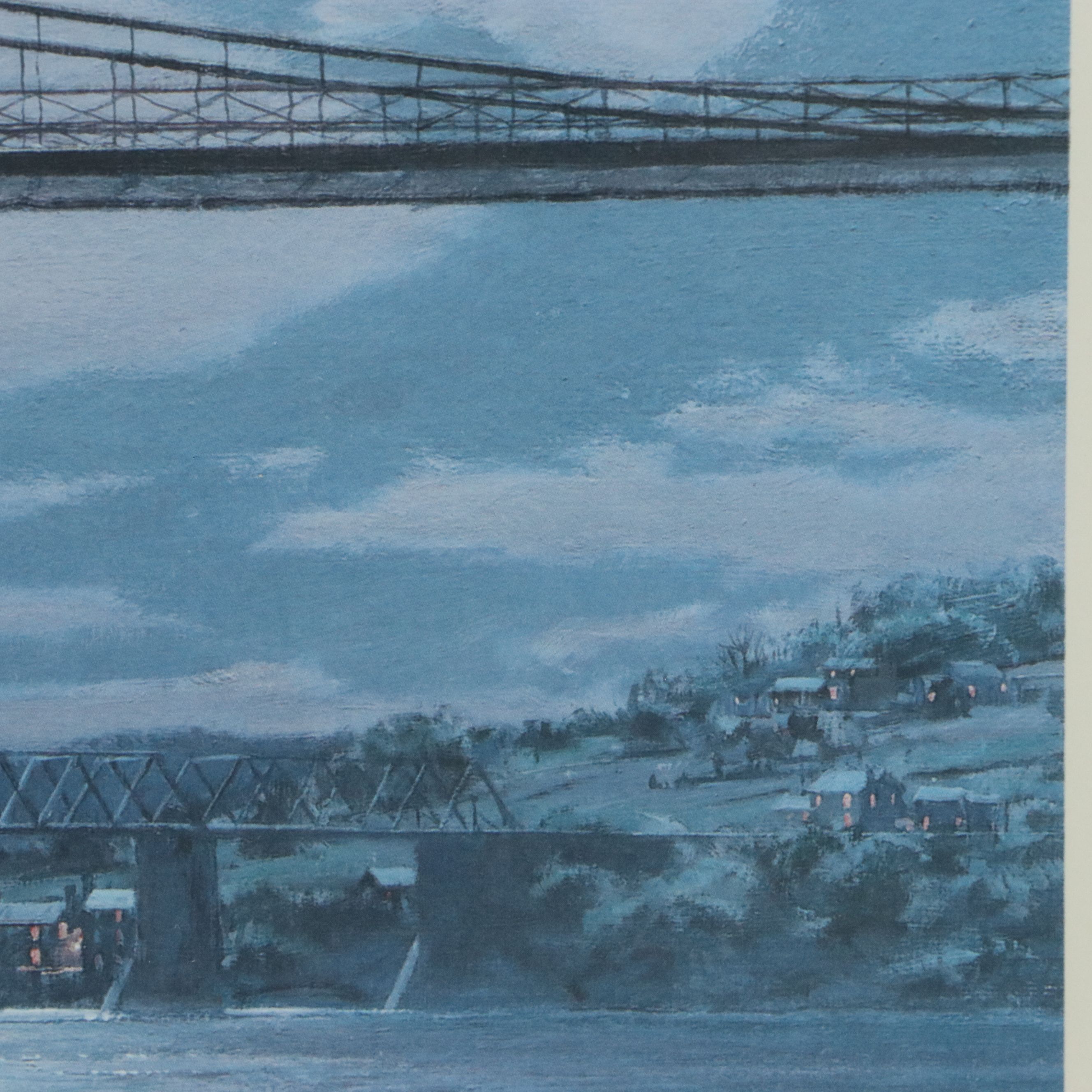 John Stobart Maritime Offset Lithograph of Cincinnati, 2001