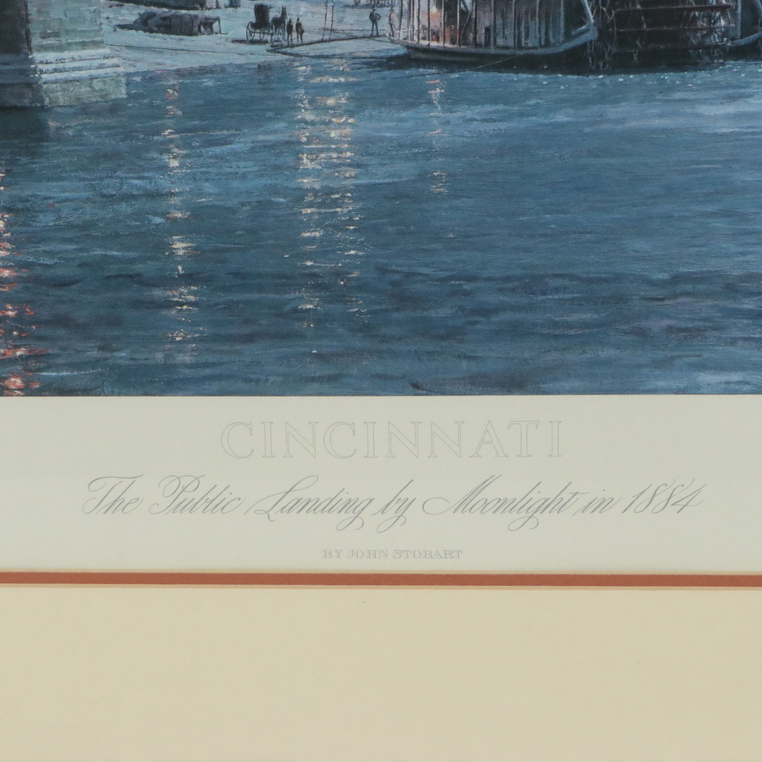 John Stobart Maritime Offset Lithograph of Cincinnati, 2001