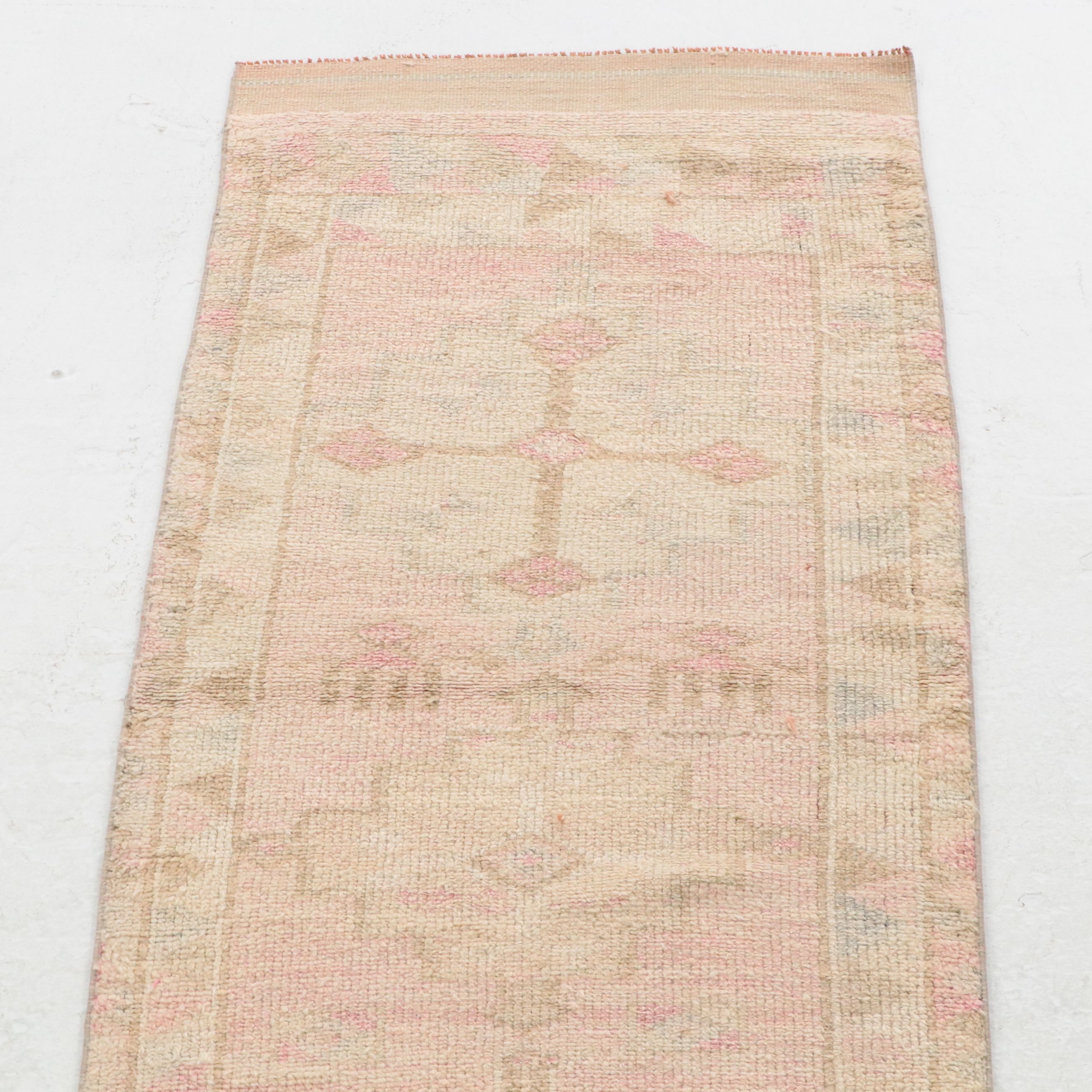 2'8 x 10'11 Hand-Knotted Turkish Anatolian Carpet Runner