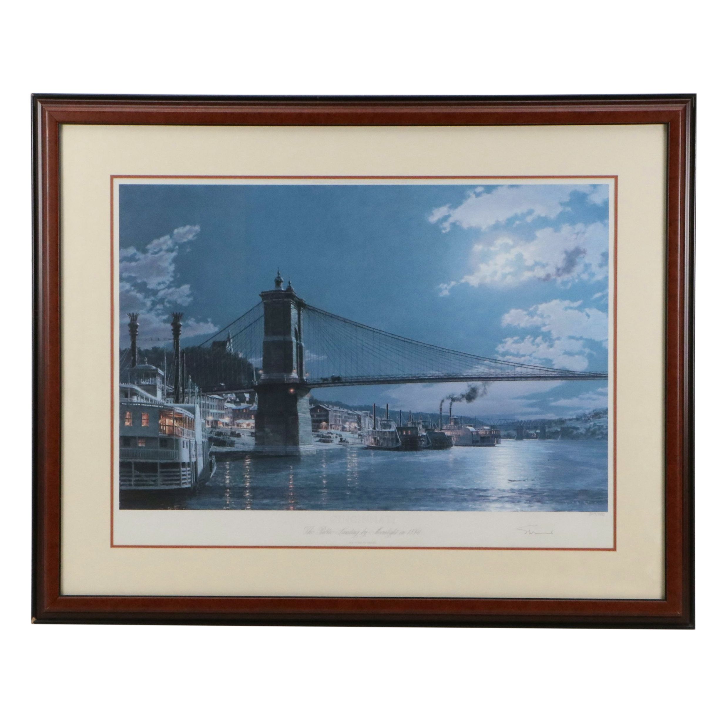 John Stobart Maritime Offset Lithograph of Cincinnati, 2001