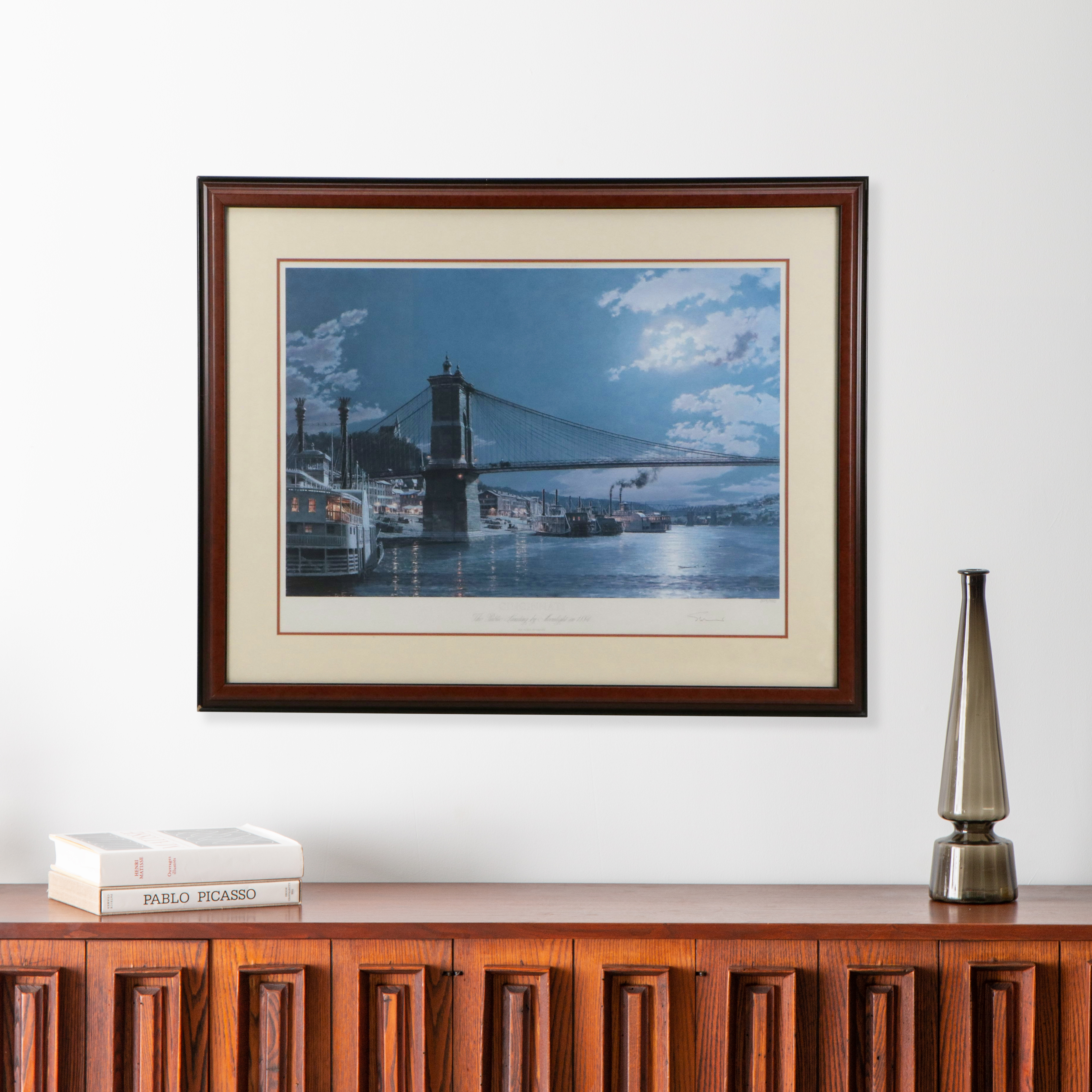 John Stobart Maritime Offset Lithograph of Cincinnati, 2001