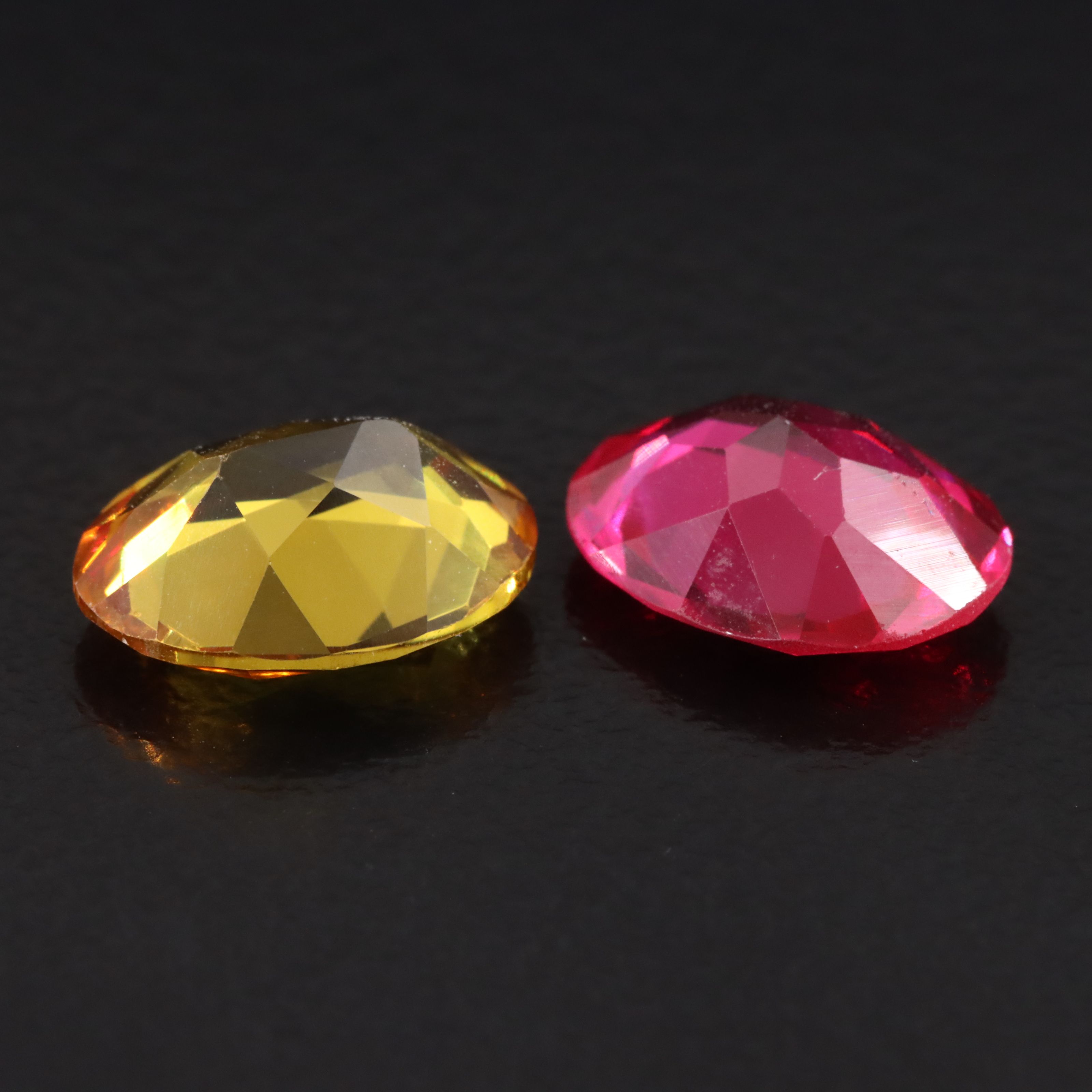 Loose 5.94 CTW Lab Grown Sapphire and Lab Grown Ruby