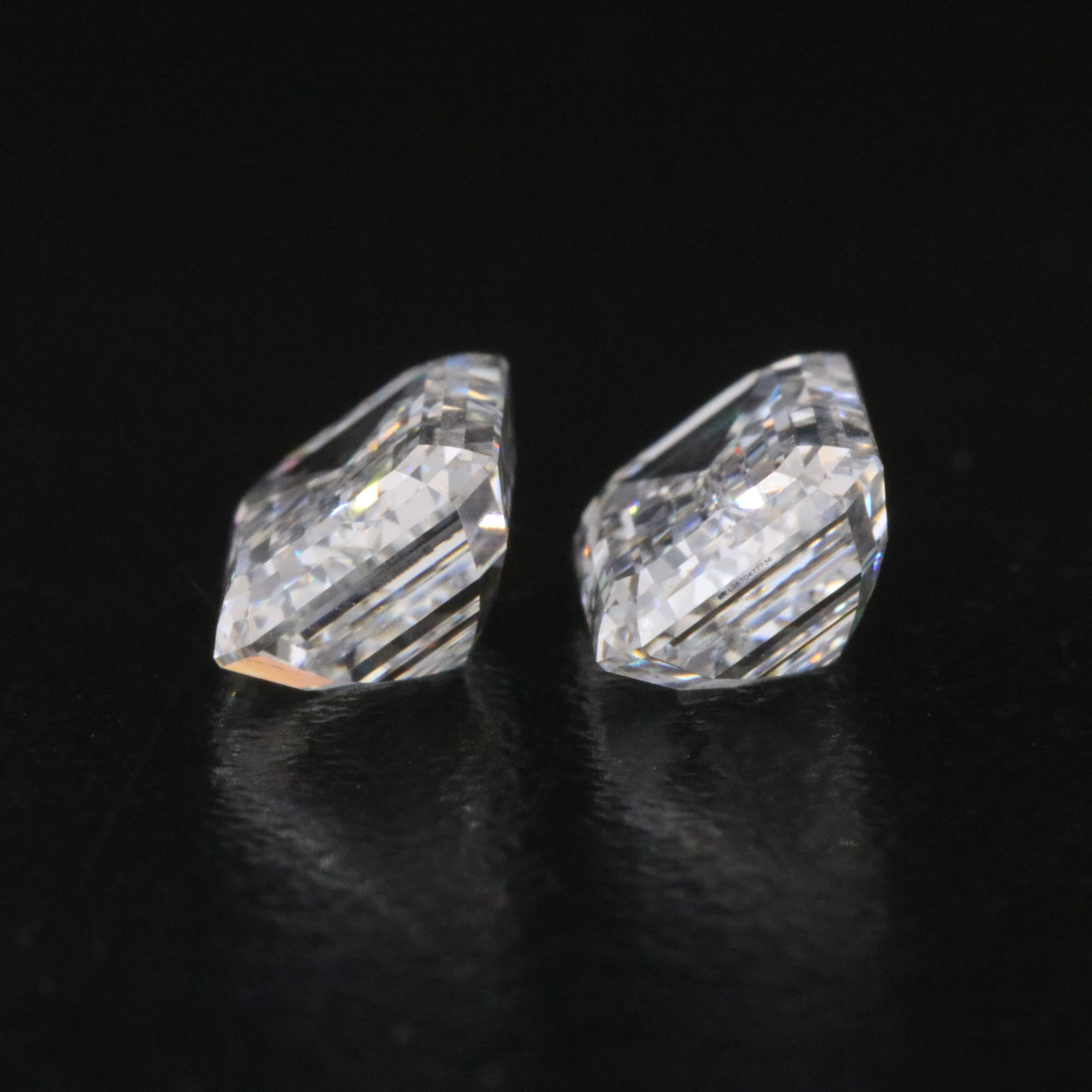 Loose 3.18 CTW Lab Grown Diamond Matched Pair with IGI Reports