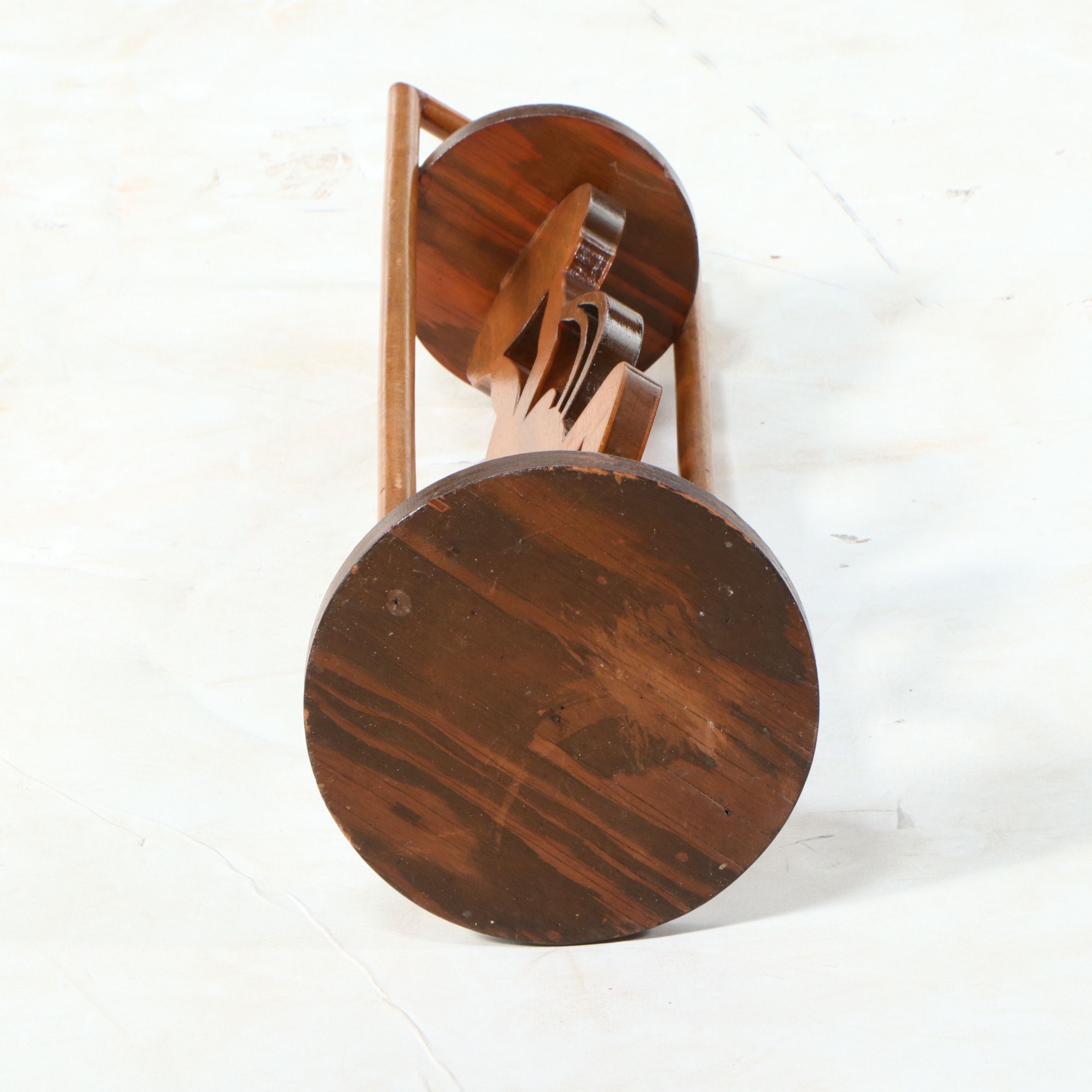 Art Deco Style Carved Wood Smoking Stand, Early 20th Century