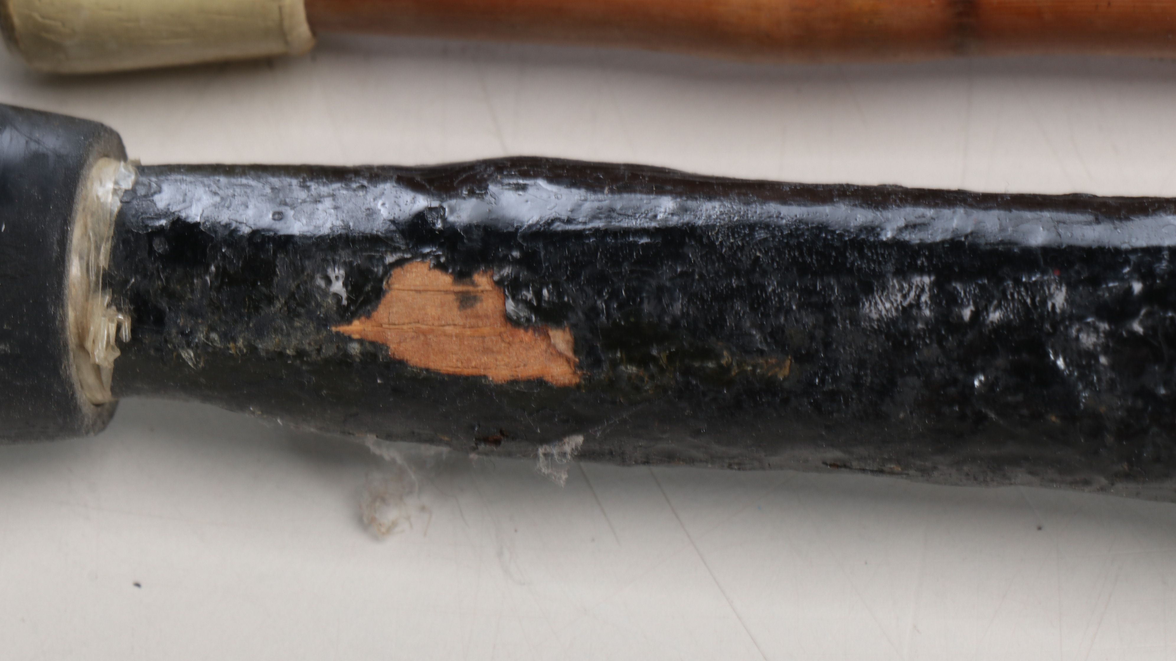 Sterling Silver Topped Wood and Other Vintage Walking Sticks in Holder