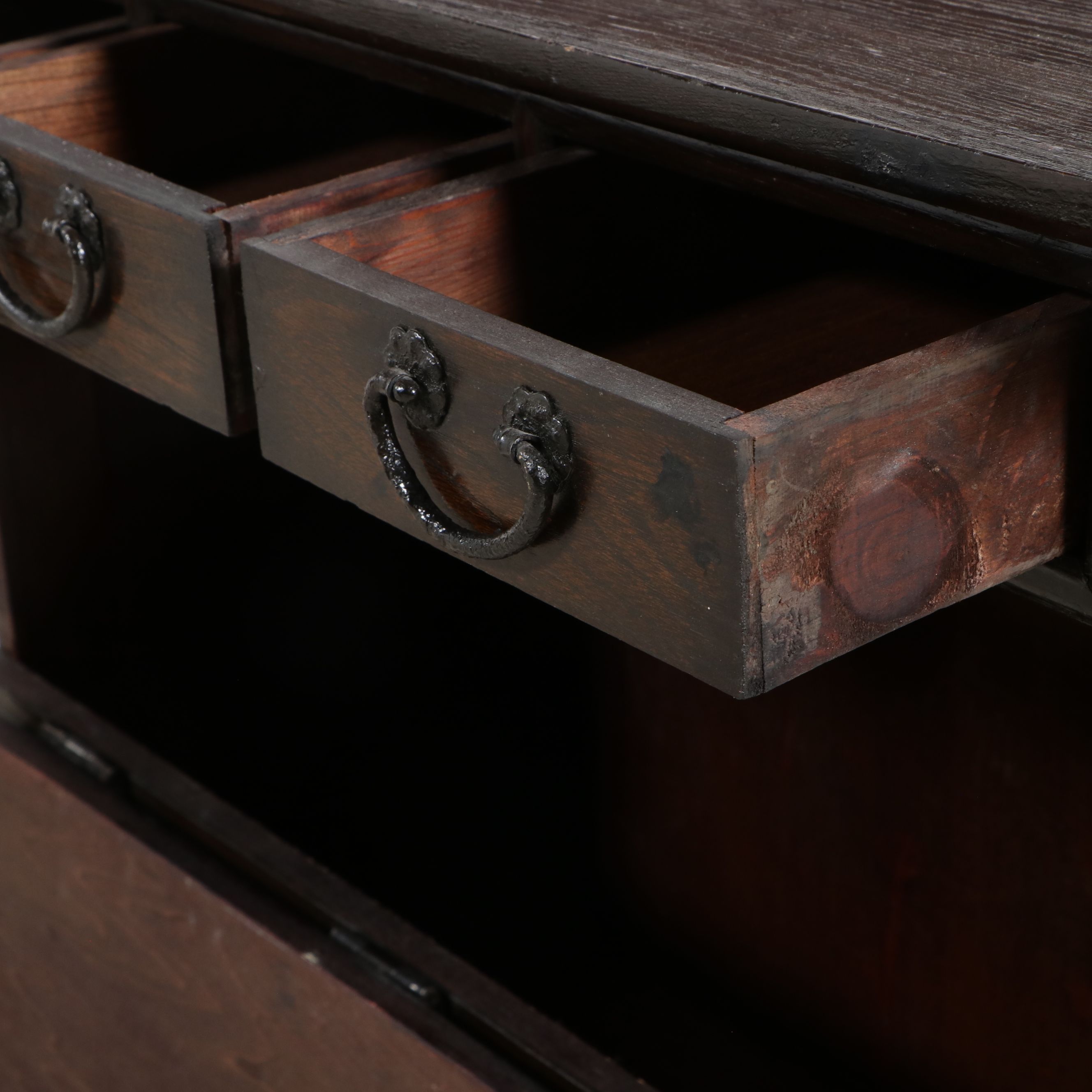 Pair of Japanese Tansu-Style Chests with Iron Hardware, 20th Century