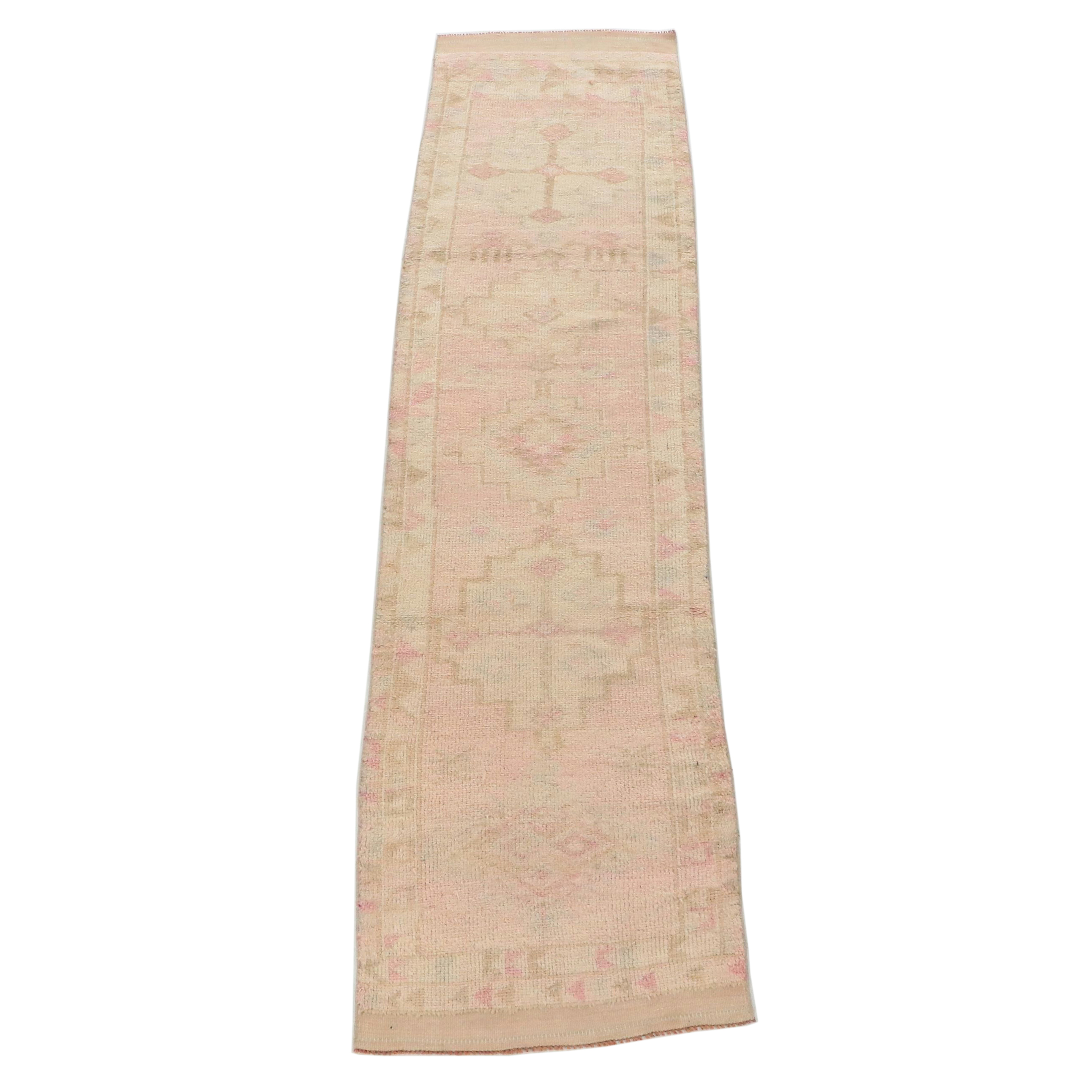 2'8 x 10'11 Hand-Knotted Turkish Anatolian Carpet Runner