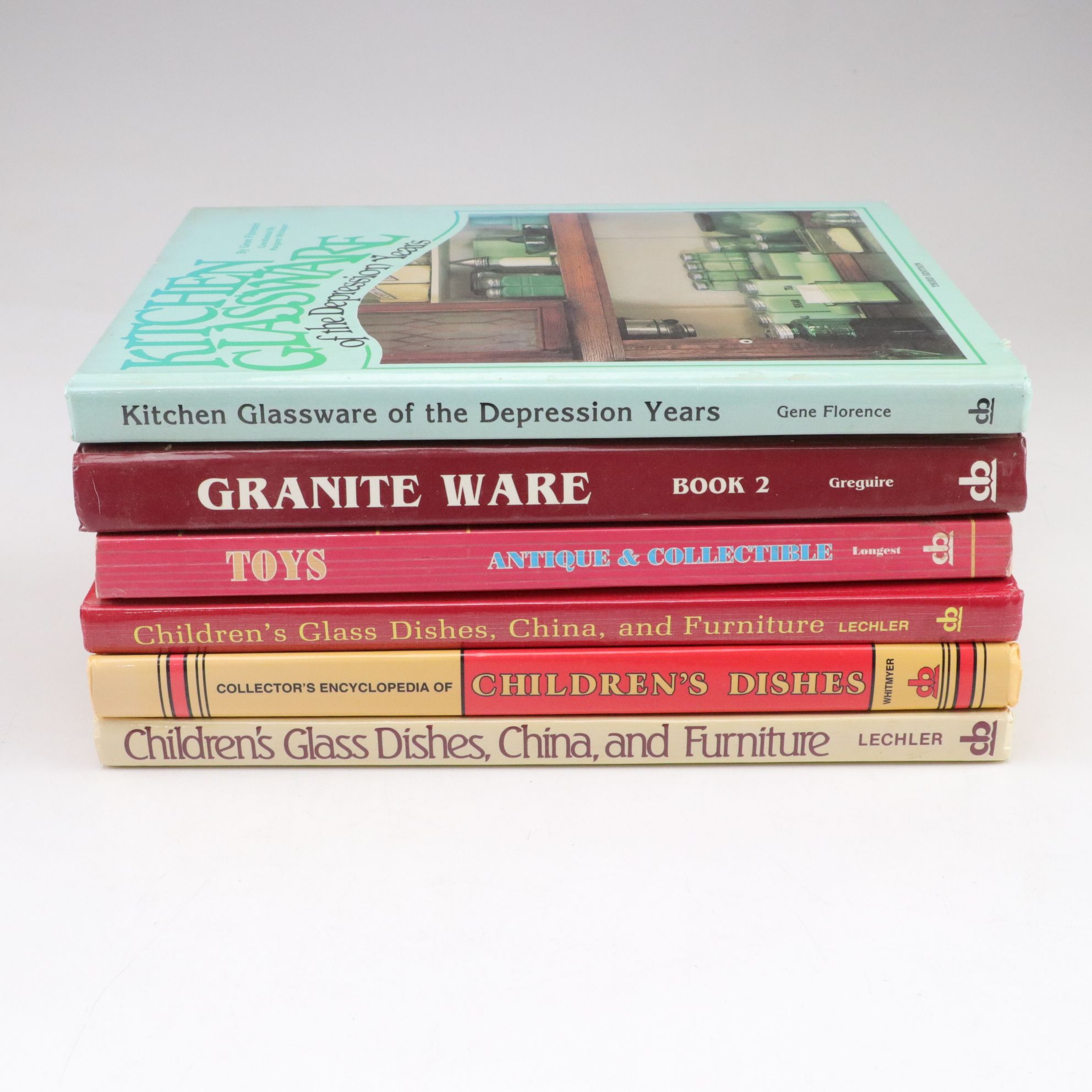 Assortment of Collector's Guide Books on Toys, Kitchenwares, and Open Salts