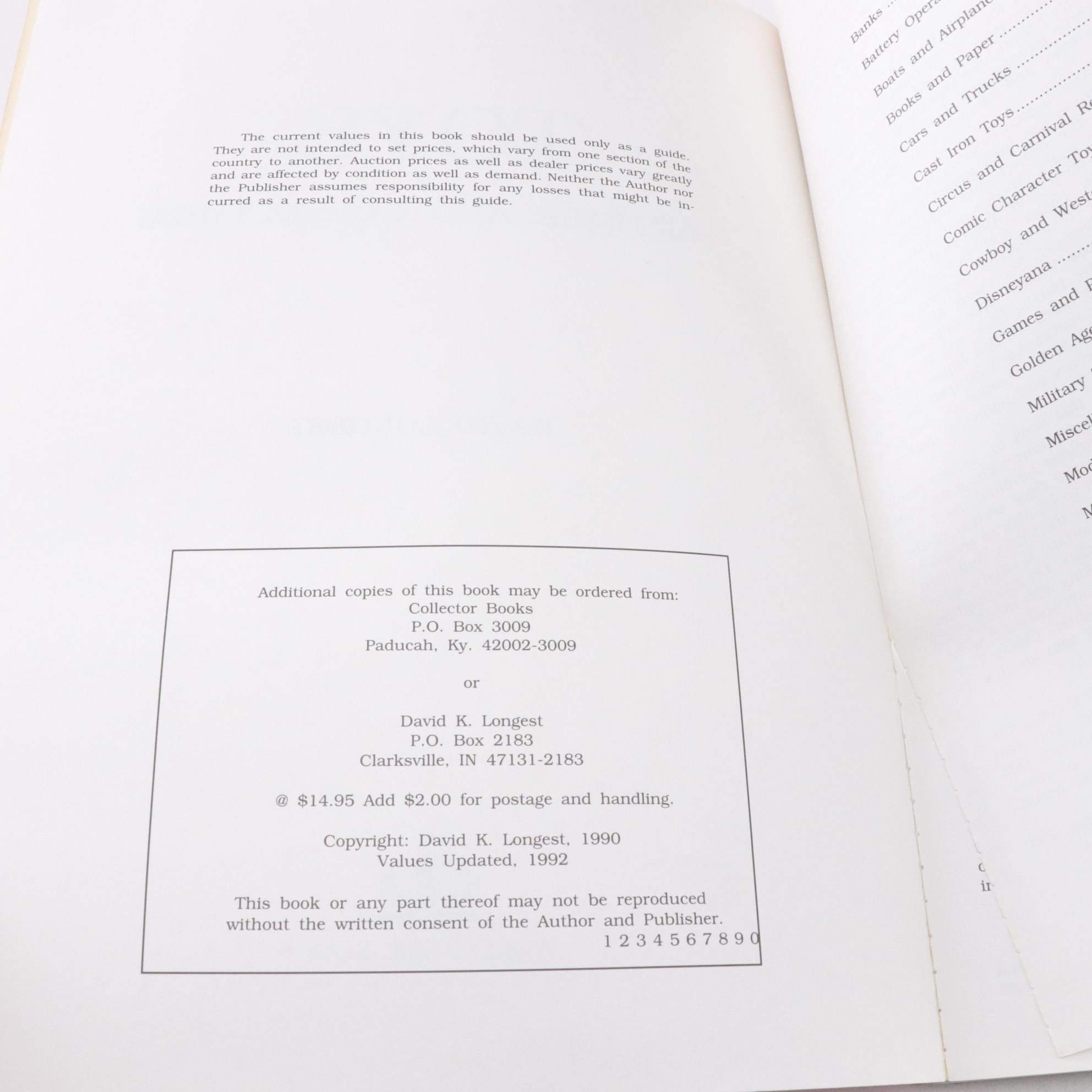 Assortment of Collector's Guide Books on Toys, Kitchenwares, and Open Salts