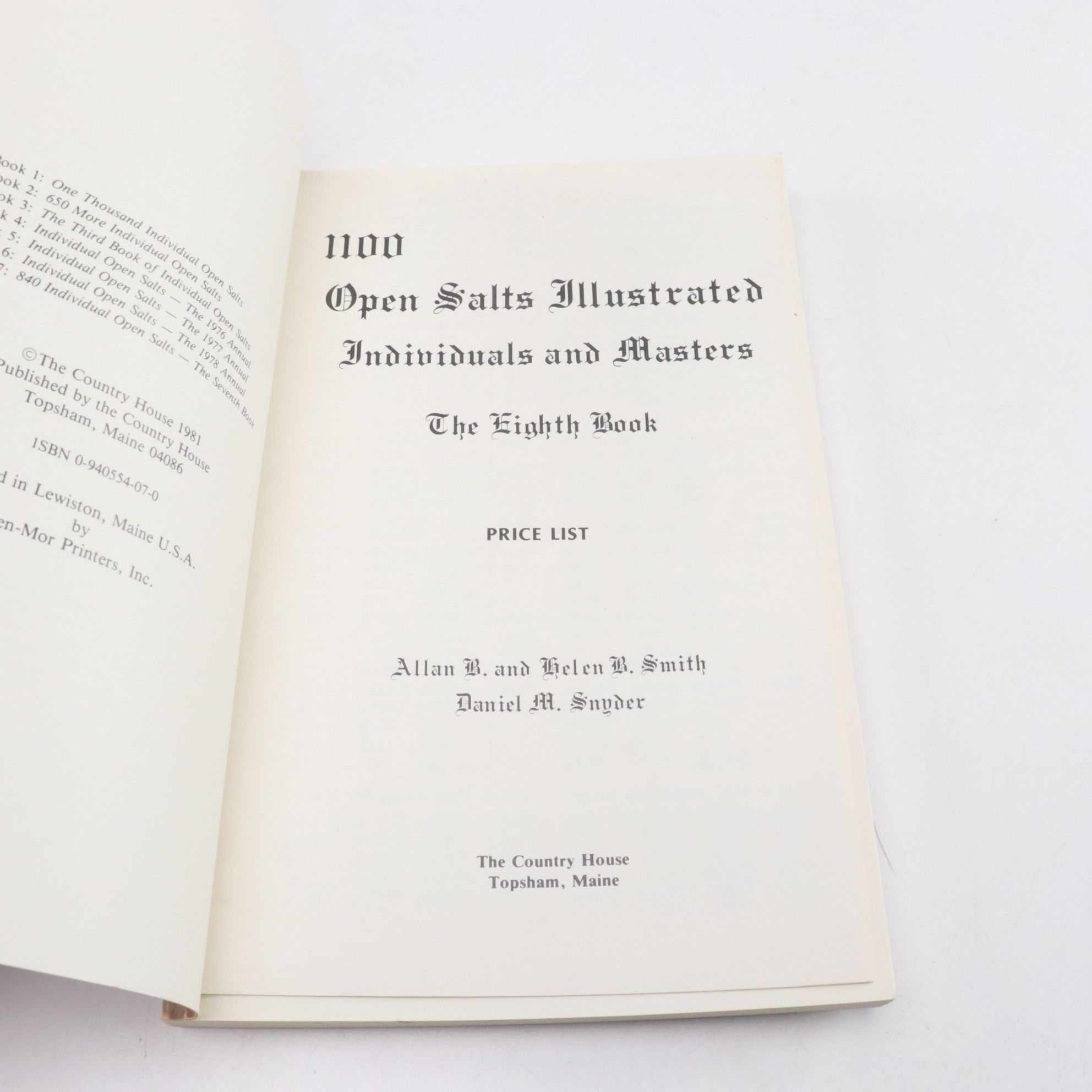 Assortment of Collector's Guide Books on Toys, Kitchenwares, and Open Salts