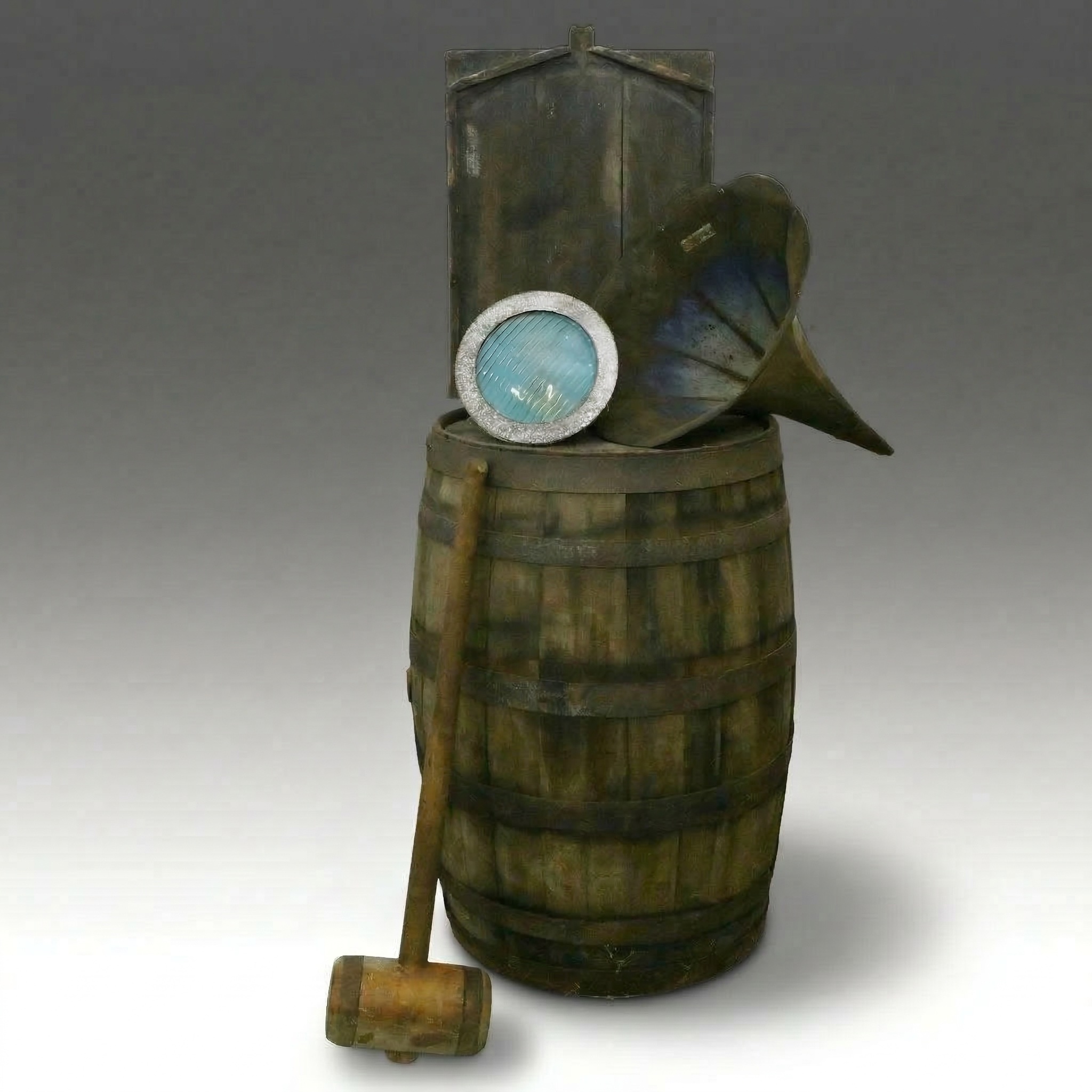 Americana Rustic Industrial Salvage Assemblage