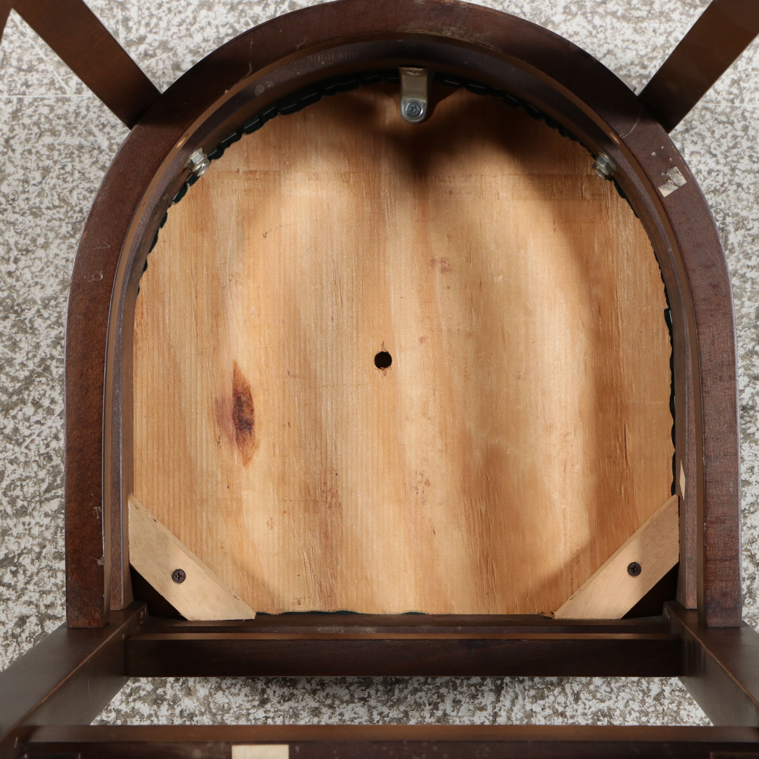 Set of Three Ladder-Back Mahogany Finish Barstools, Late 20th Century